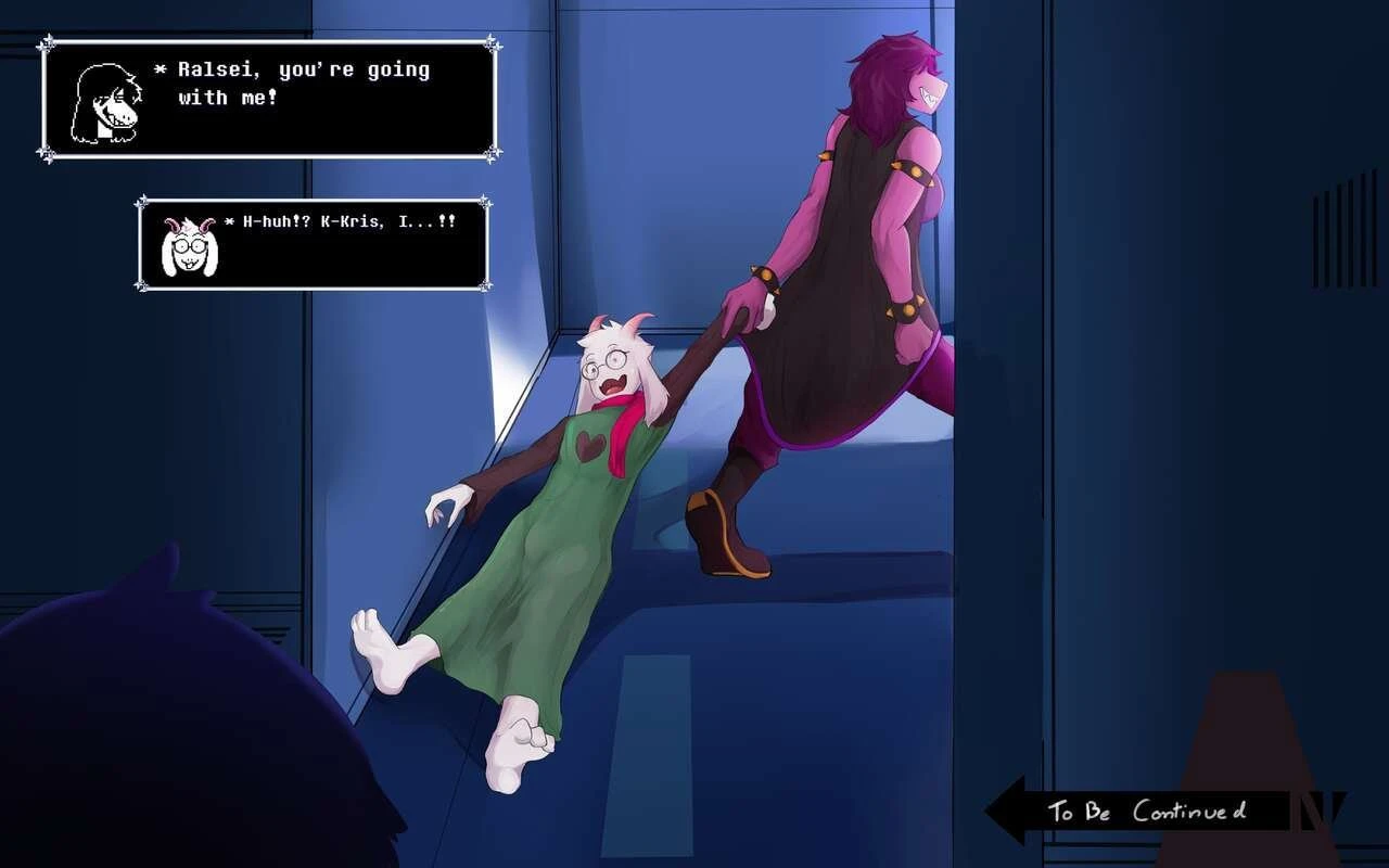 Susie x Ralsei porn comic picture 2