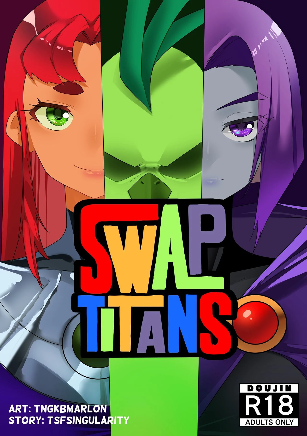 Swap Titans porn comic picture 1