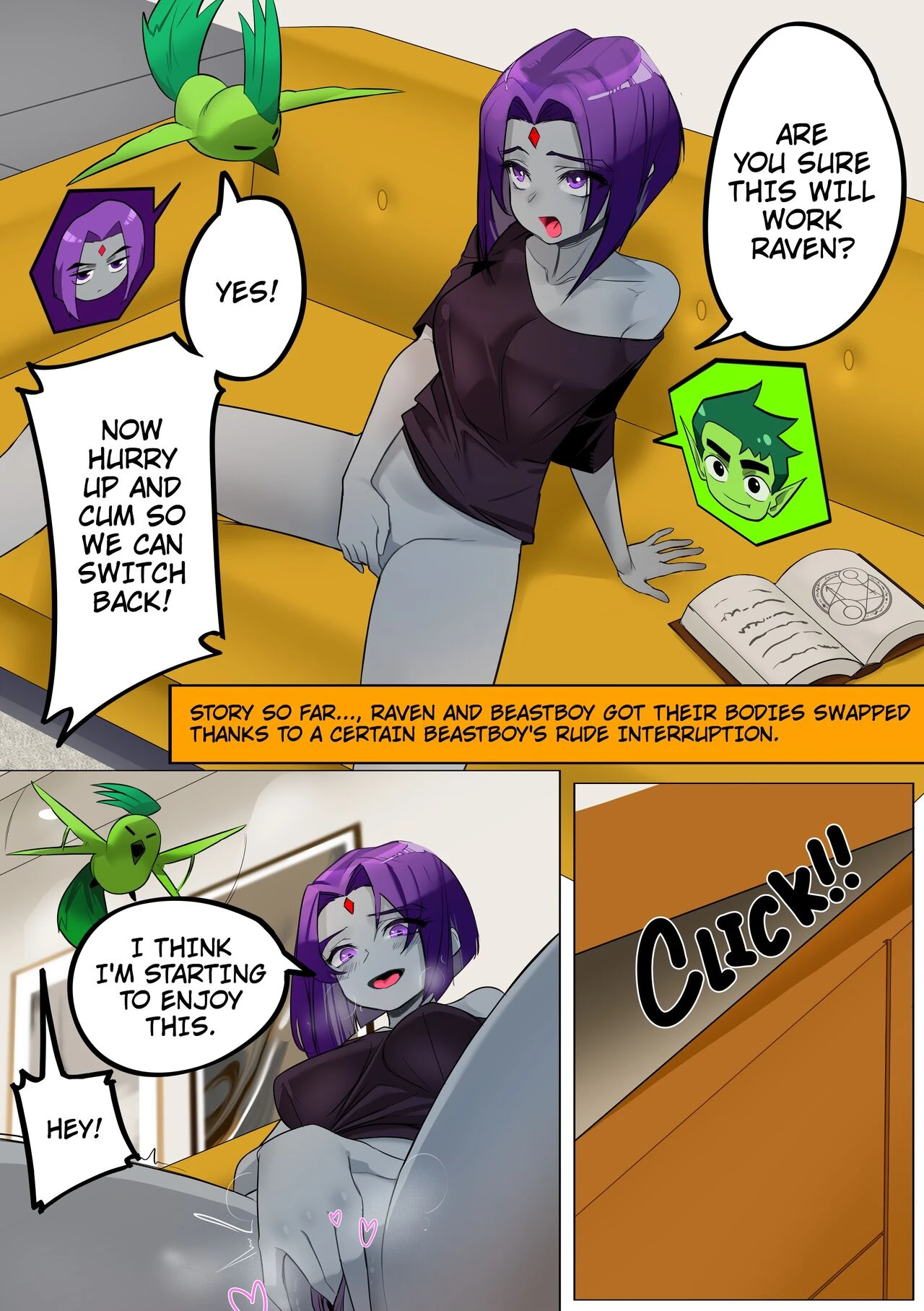 Swap Titans porn comic picture 2