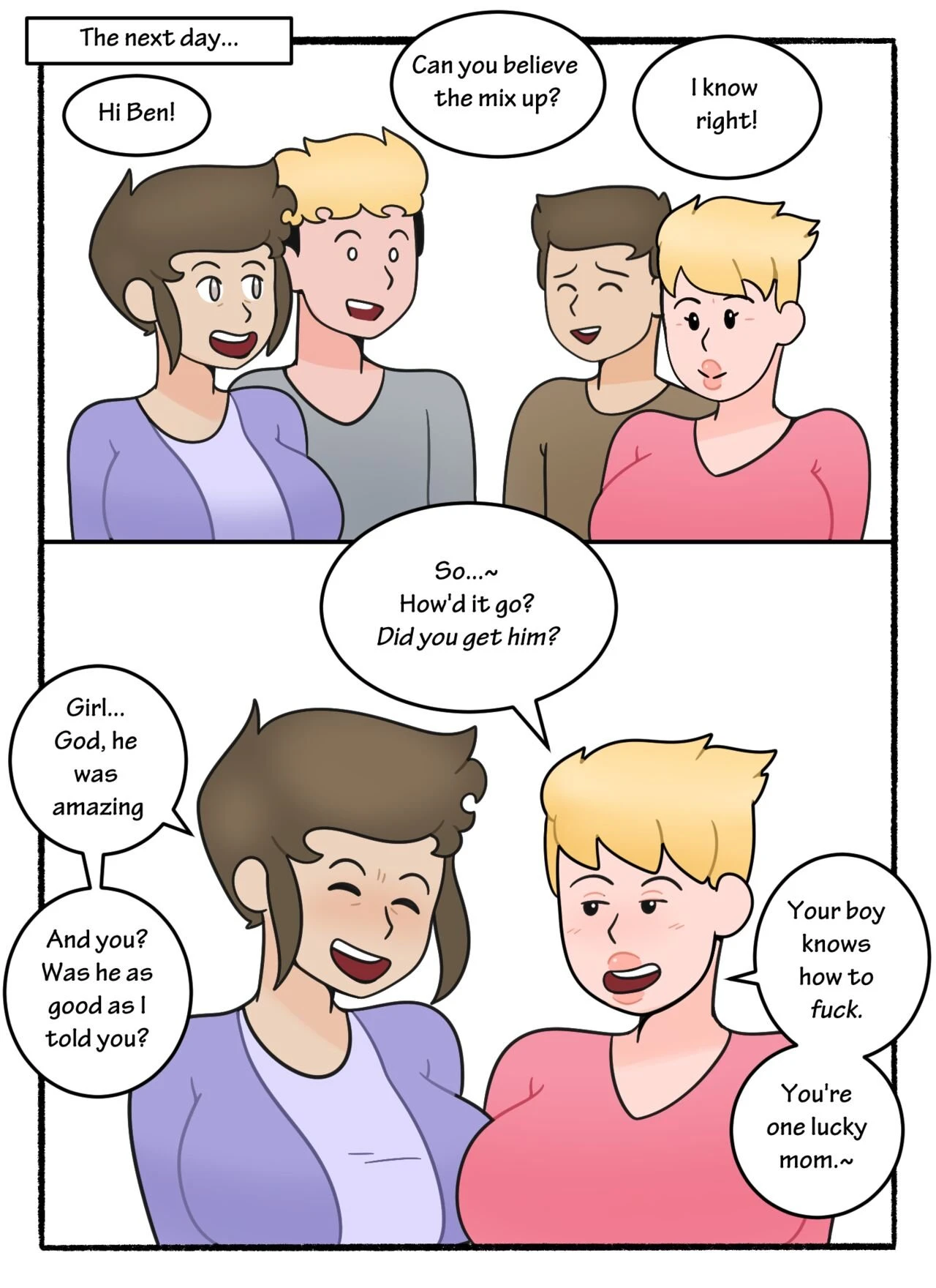 Swapping Moms porn comic picture 46