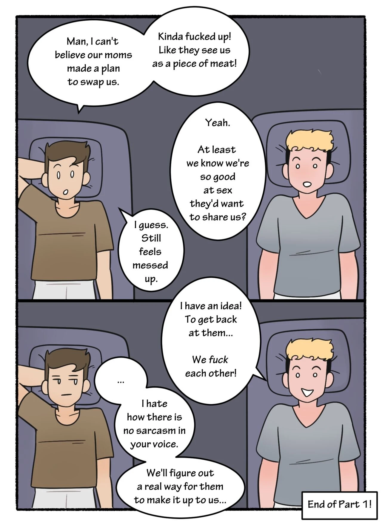 Swapping Moms porn comic picture 48