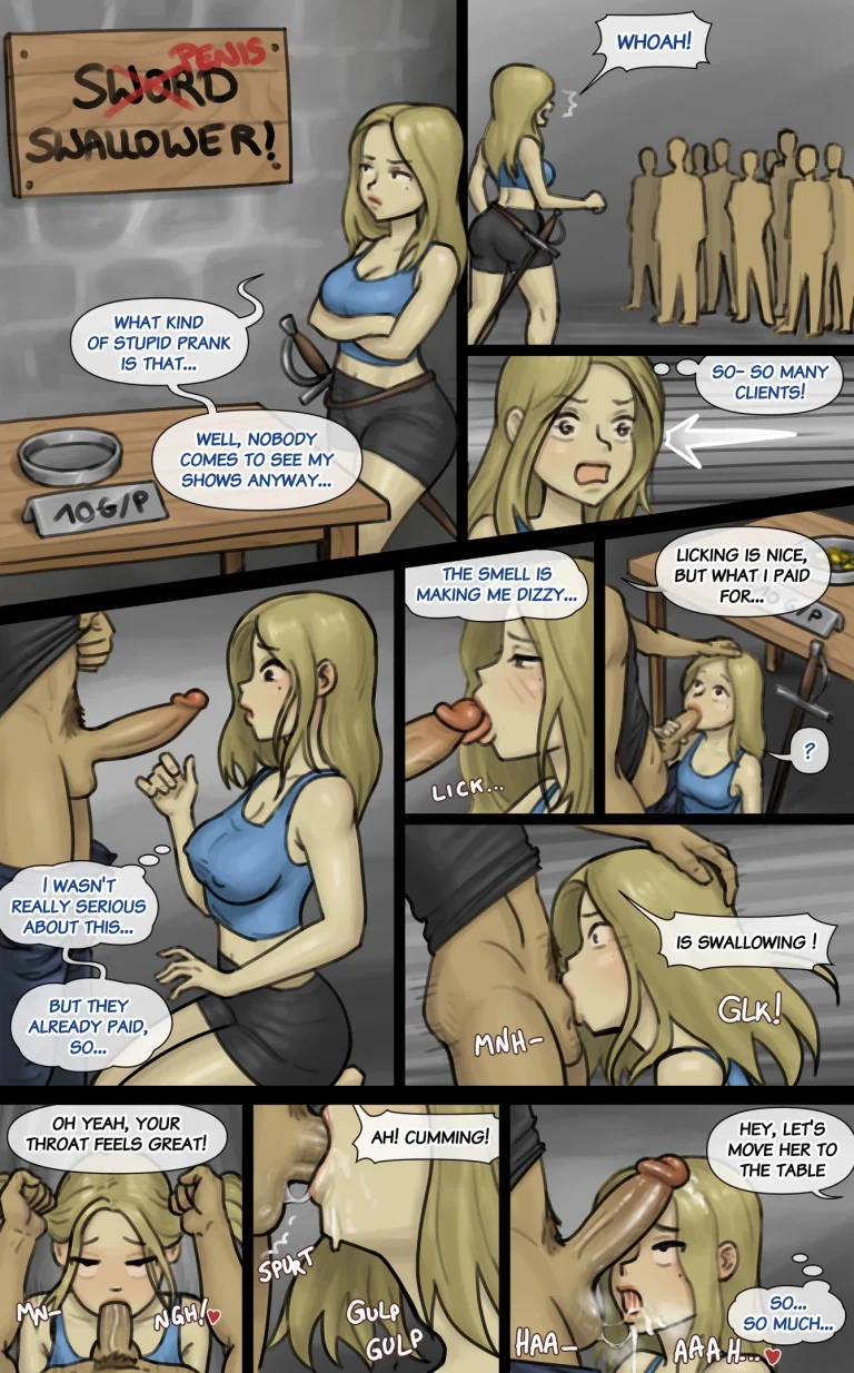 Sword Swallower porn comic picture 1