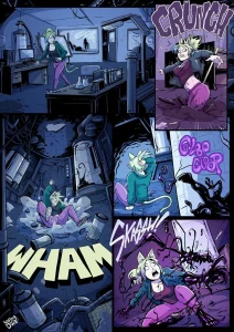 Symbiote Catgirl porn comic picture 1