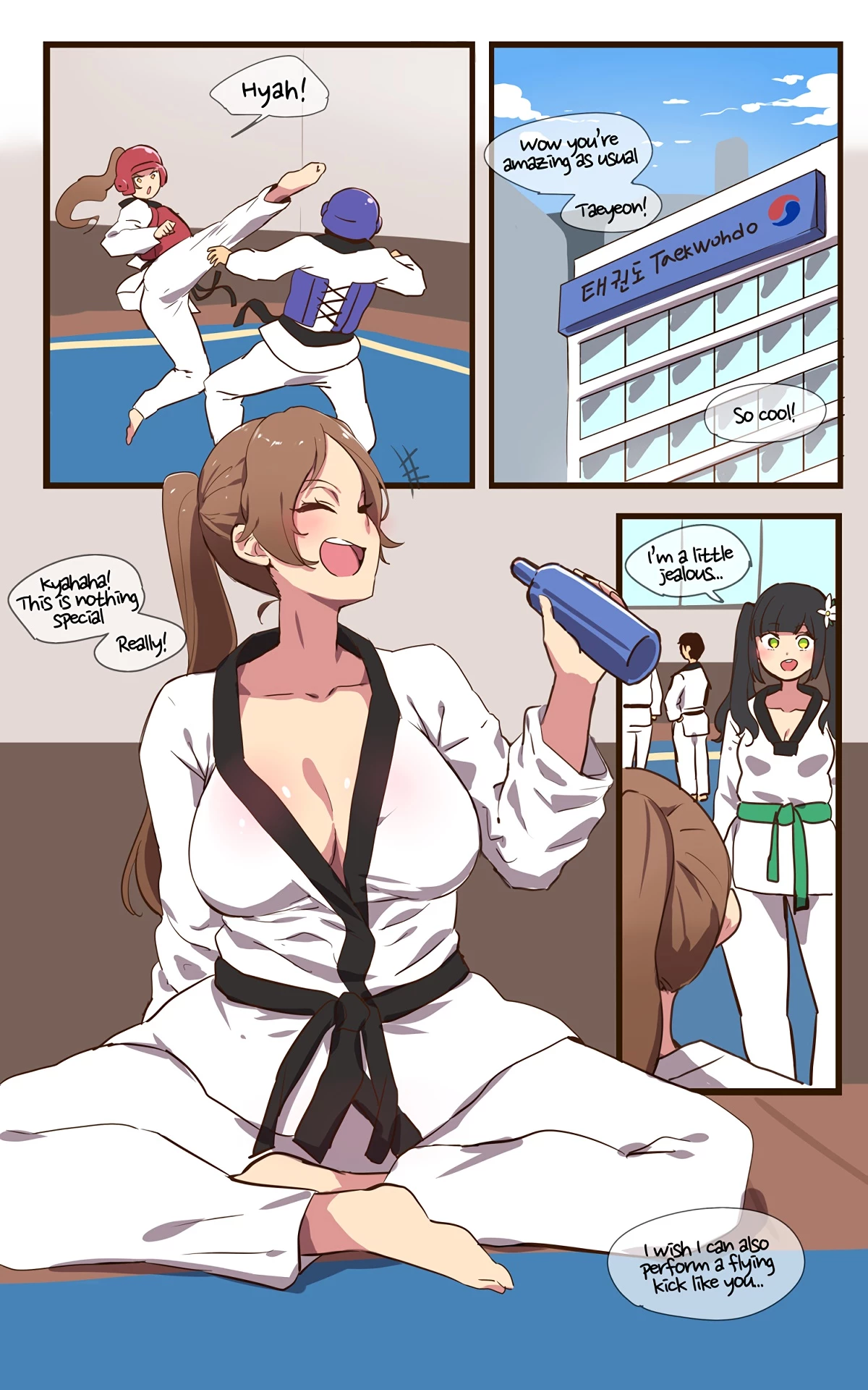 Taekwon Girl Taeyeon Story porn comic picture 1