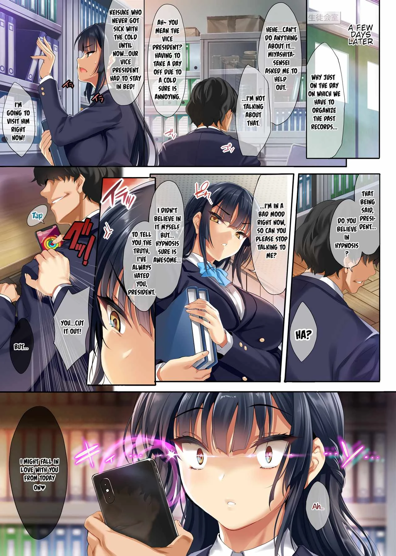 Takabisha na Seitokaichou o Appli de Juujun Choukyou porn comic picture 7