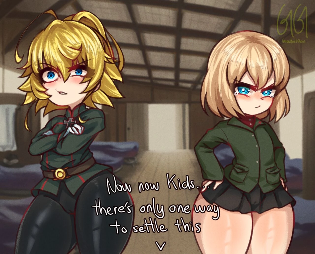Tanya vs Katyusha porn comic picture 2