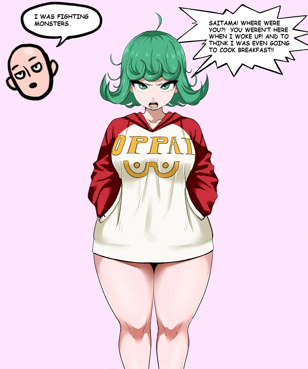 Tatsumaki and Saitama porn comic picture 1