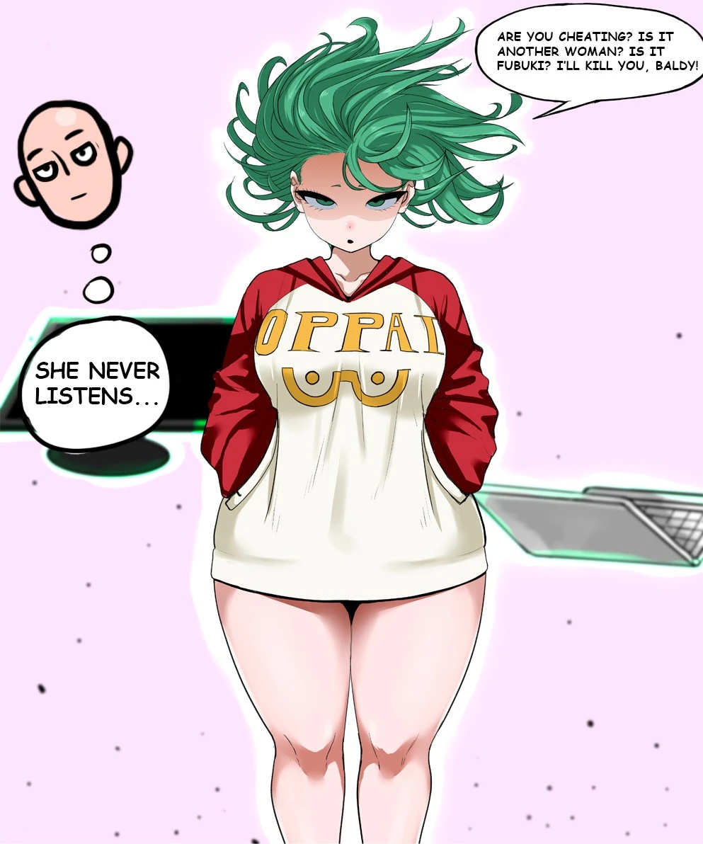 Tatsumaki and Saitama porn comic picture 2