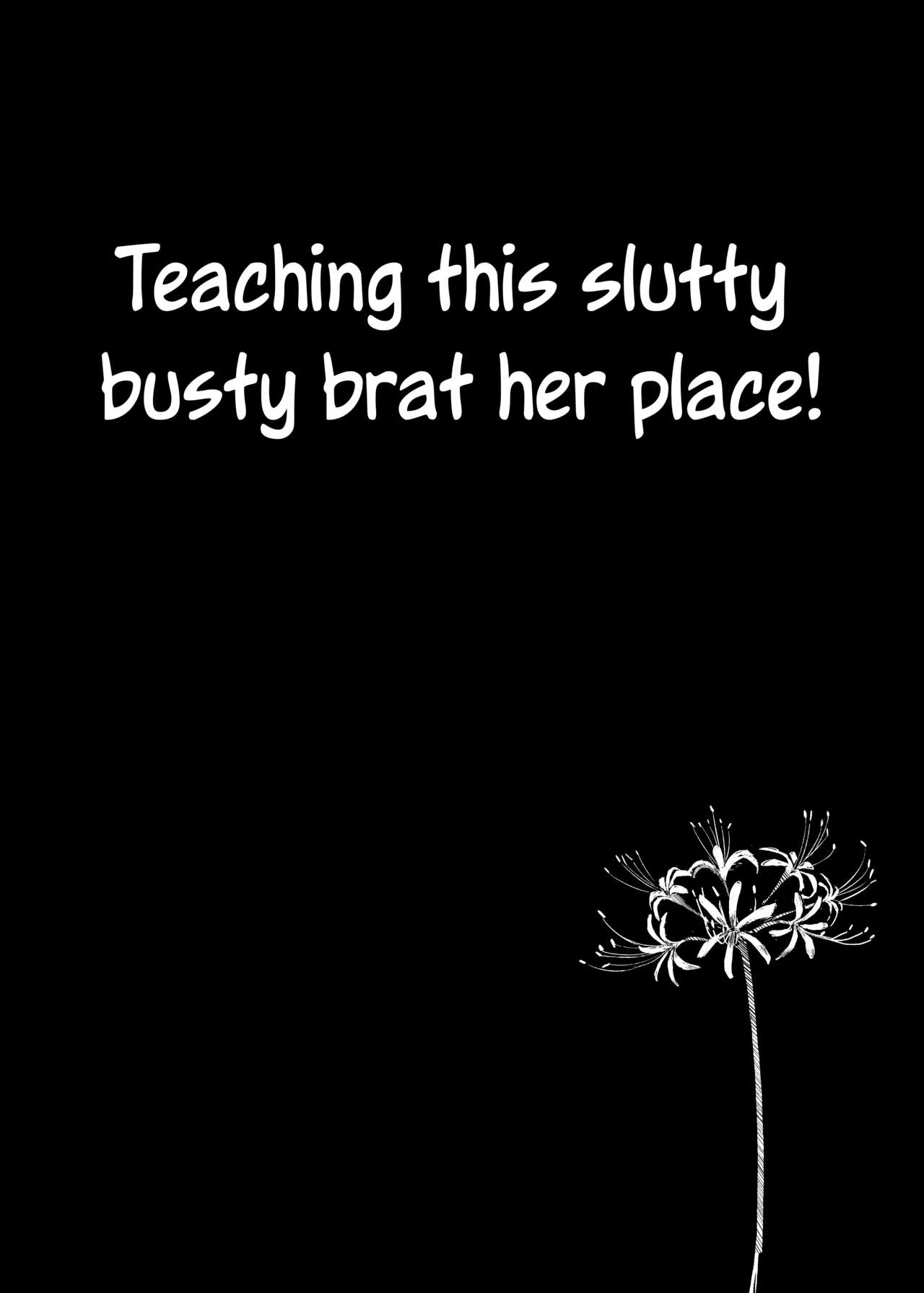 Teaching this slutty busty brat her place! porn comic picture 35