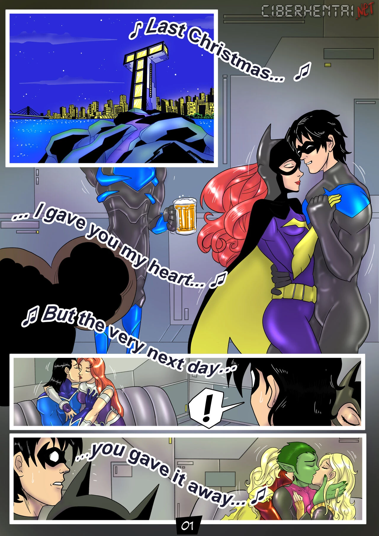 Teen Titans - Last Christmas porn comic picture 2