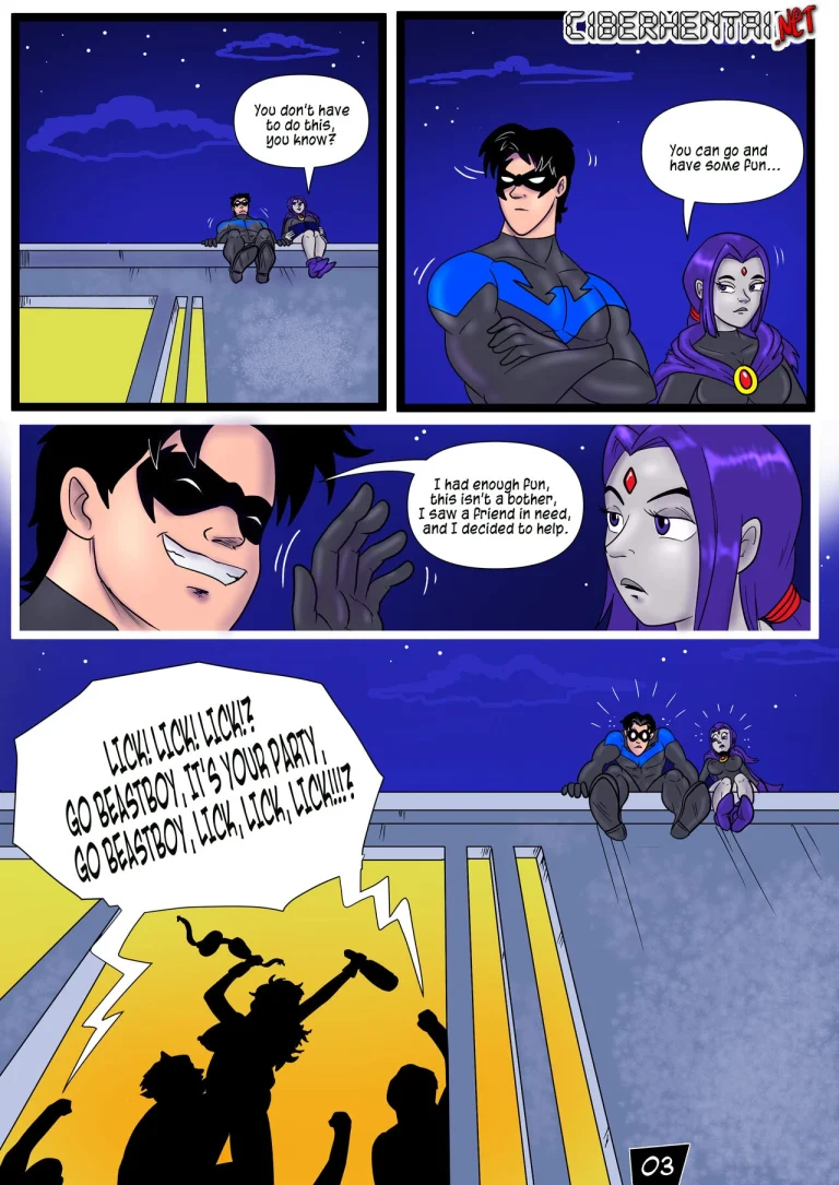 Teen Titans - Last Christmas porn comic picture 4