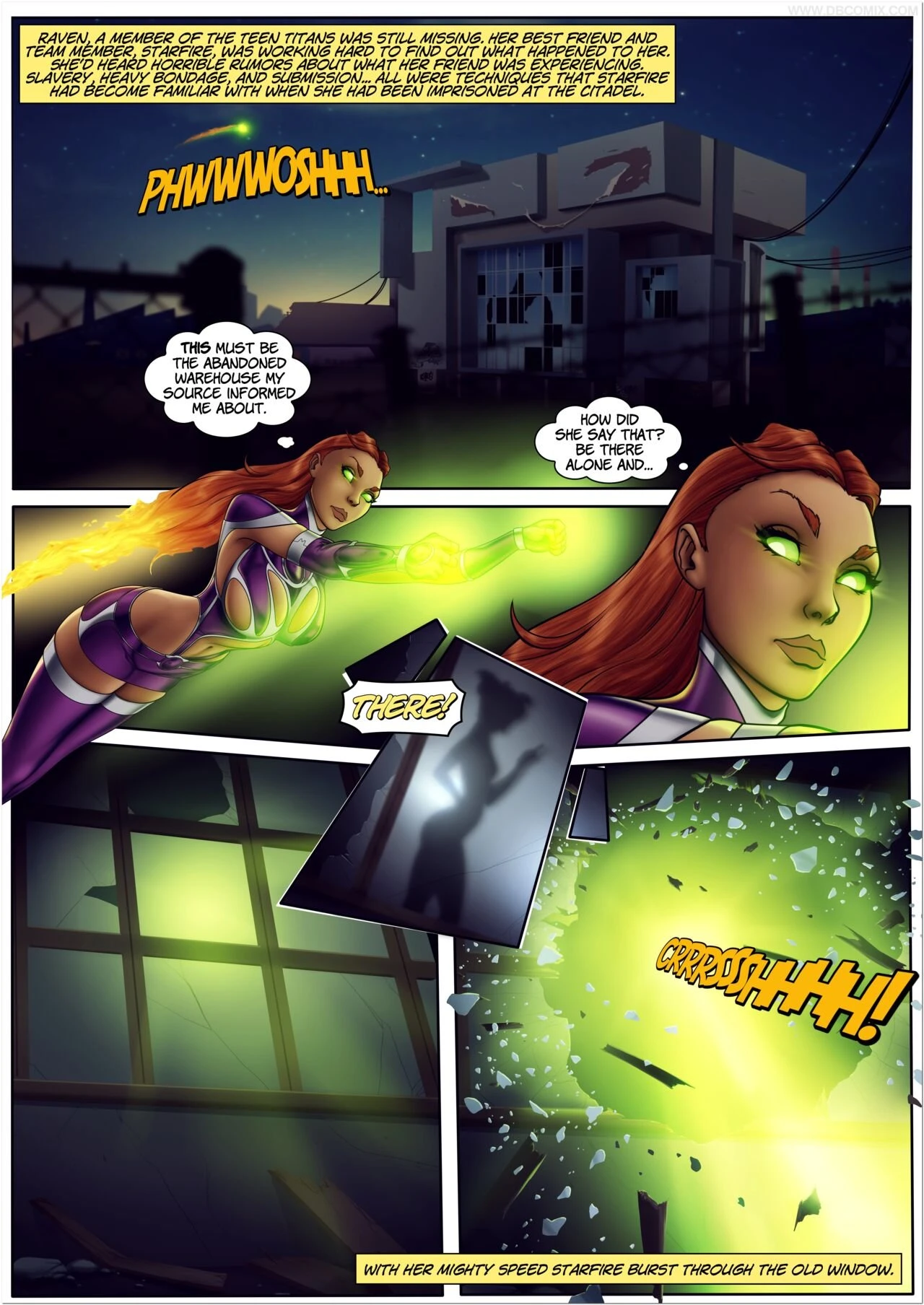Teen Titans Starfire porn comic picture 2