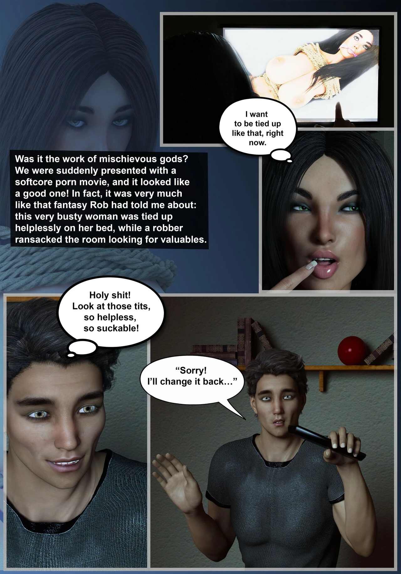 Teri - Tied up & devoured porn comic picture 4