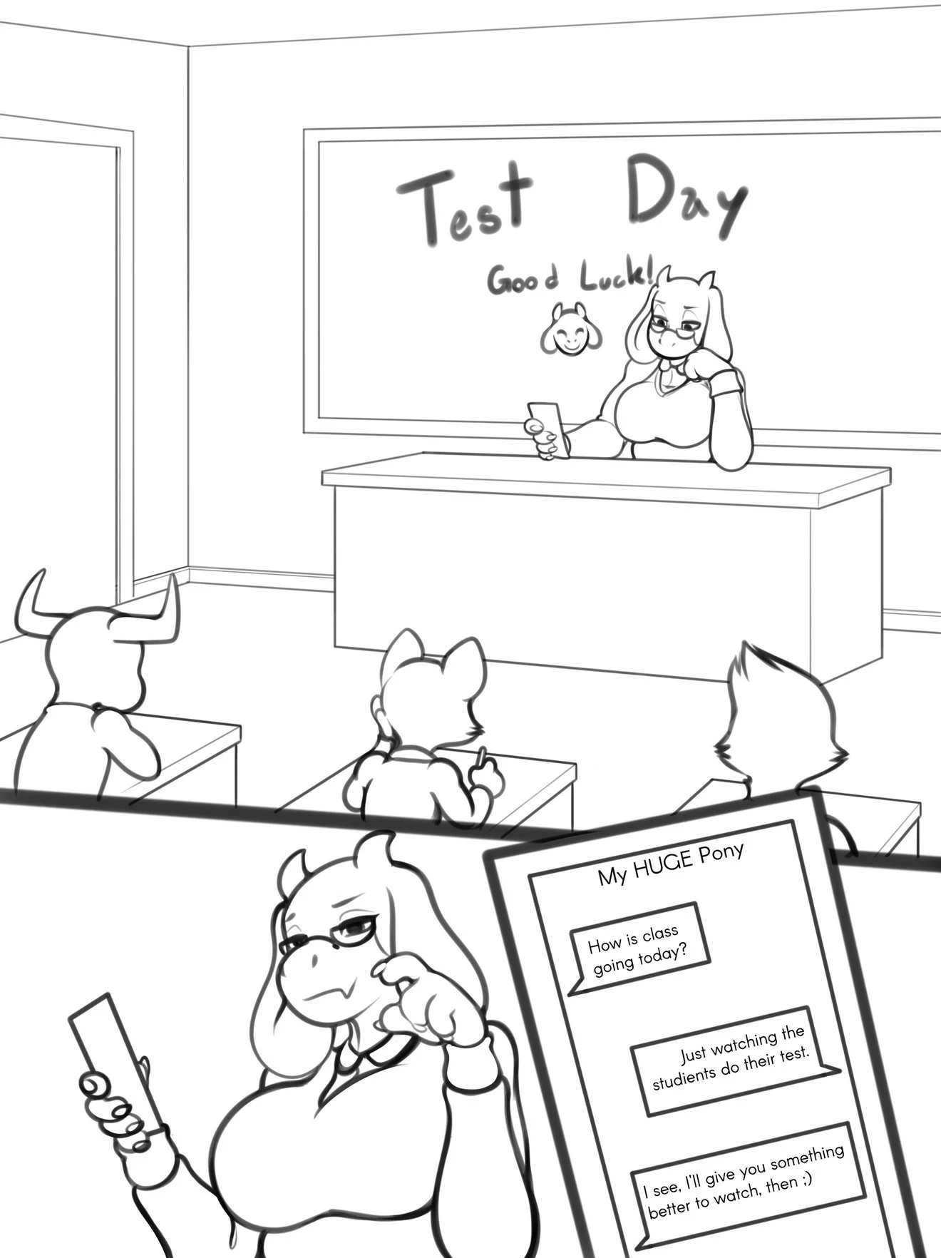 Test Day porn comic picture 1