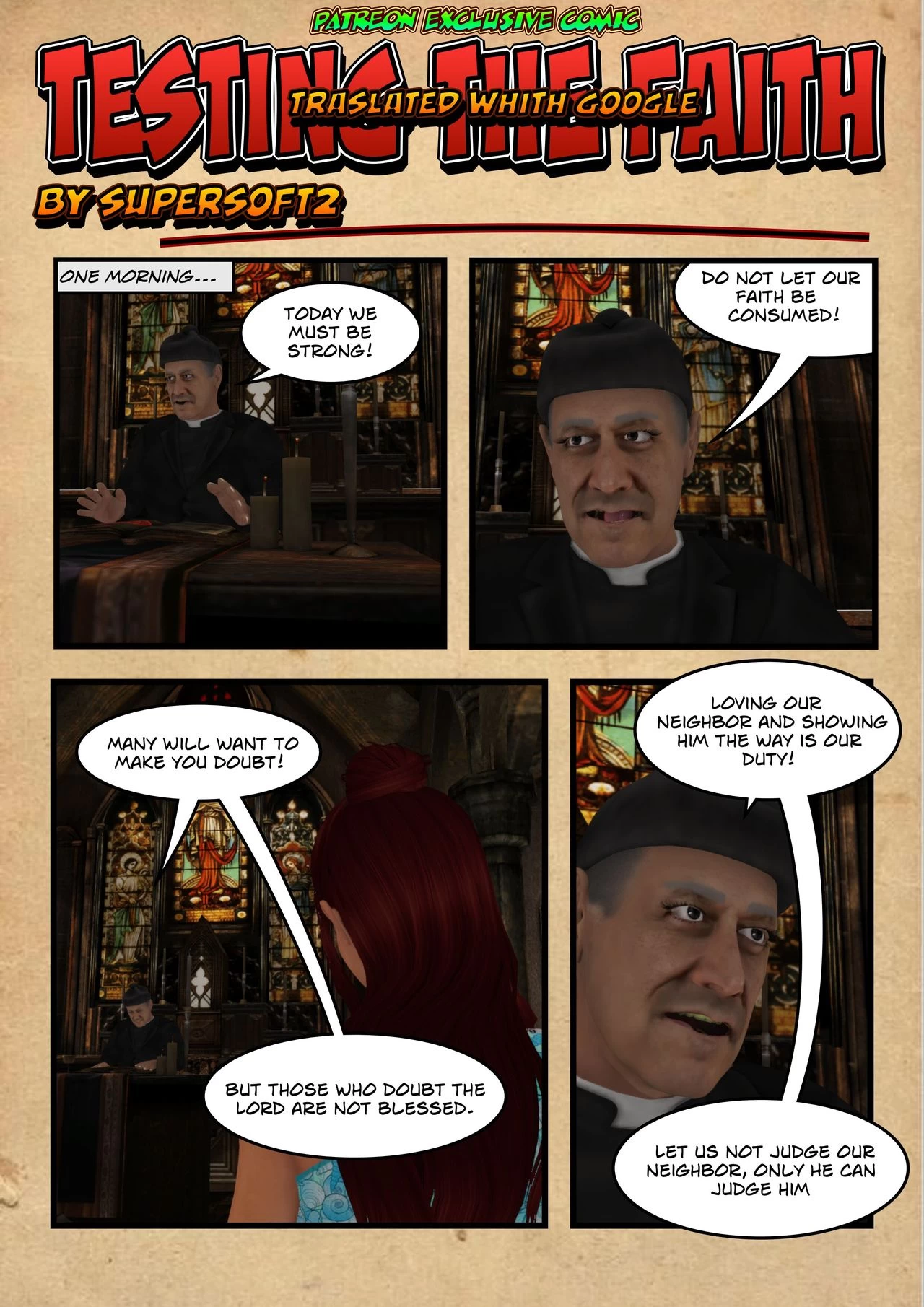 Testing the Faith porn comic picture 1