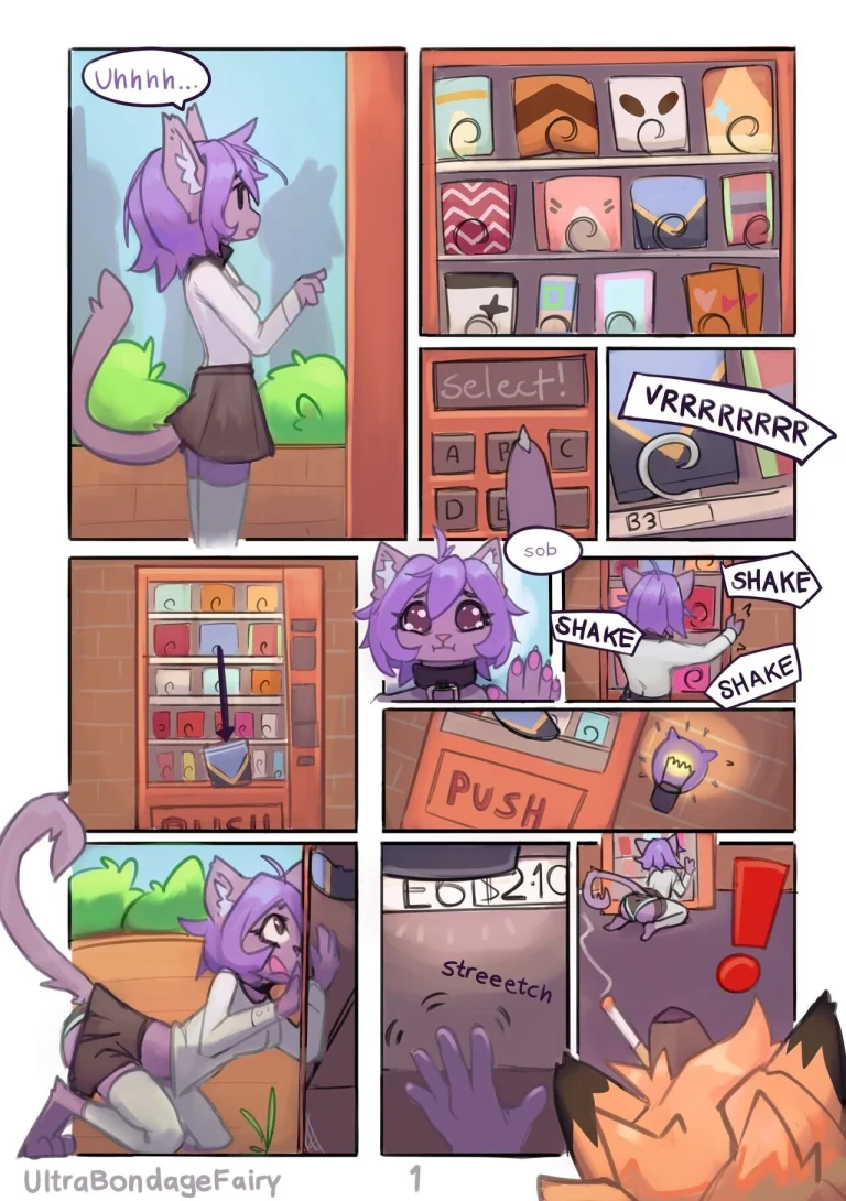 That time I was pinned against a vending machine by a large wolf (then fucked) porn comic picture 2