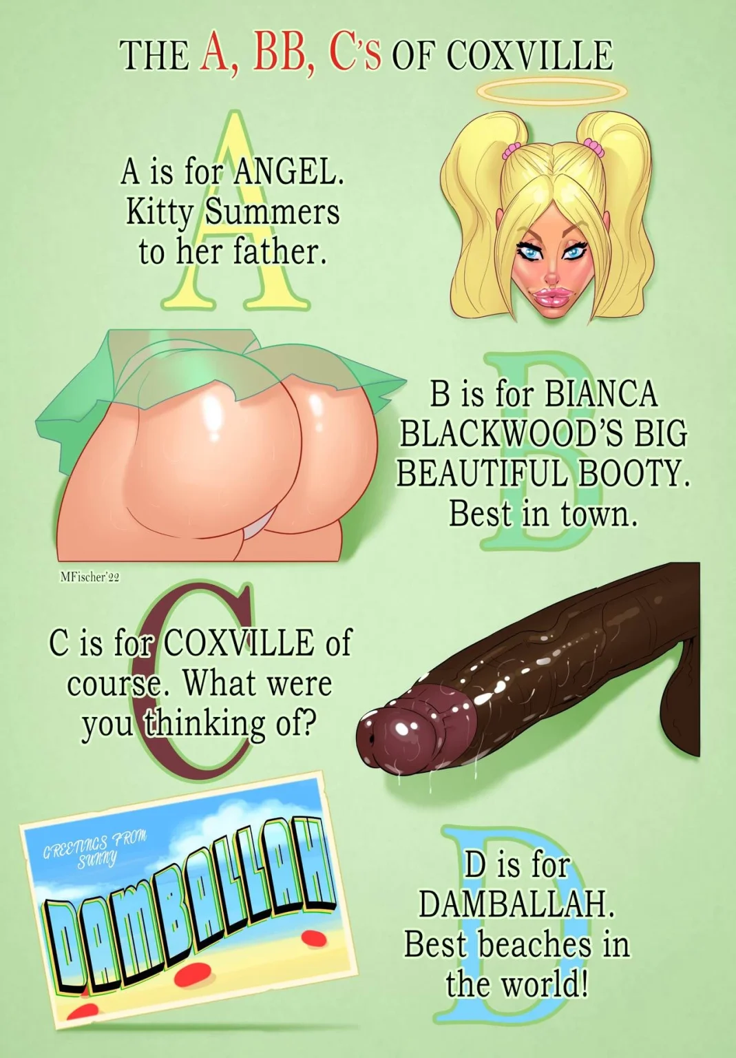 The A, BB, C's of Coxville porn comic picture 1