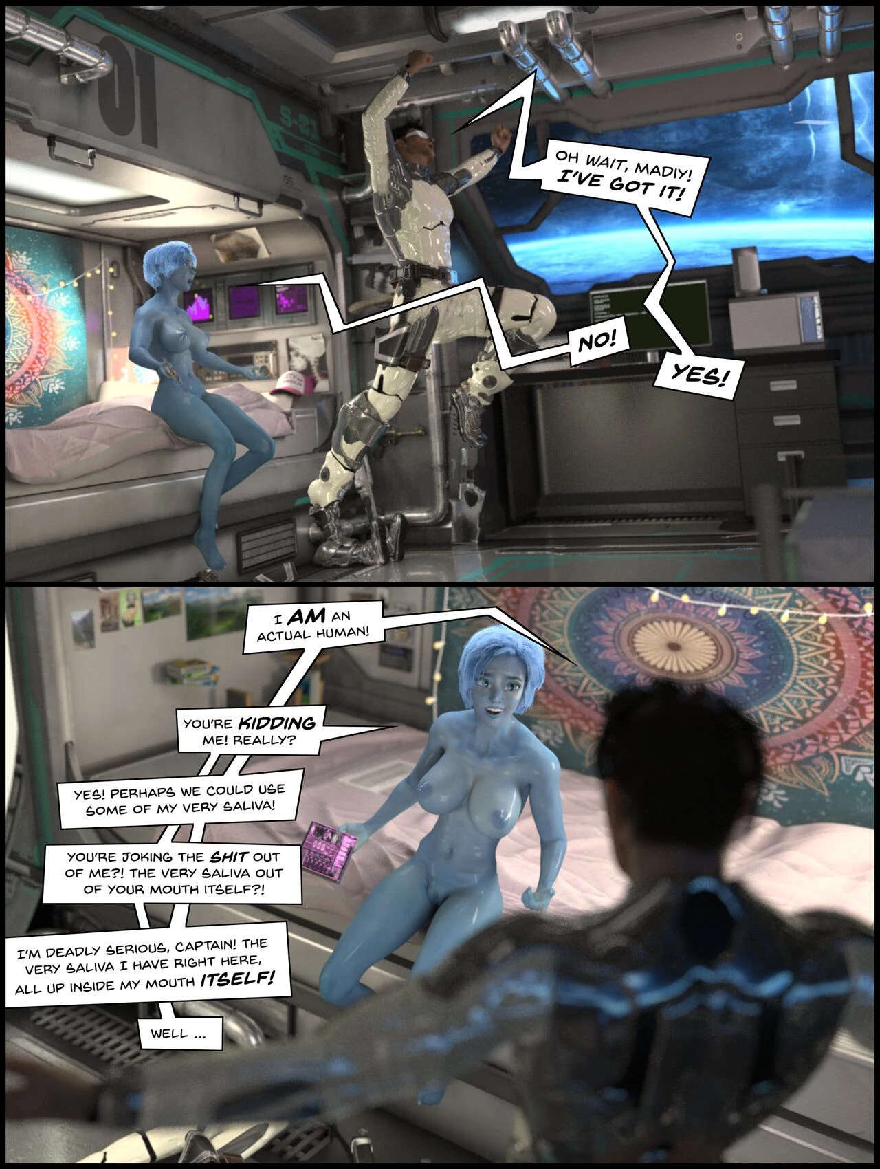 The Adventures of Madiy and Crash 2 - The Toxic Stone Darts of the Hoodlum Minikins porn comic picture 12