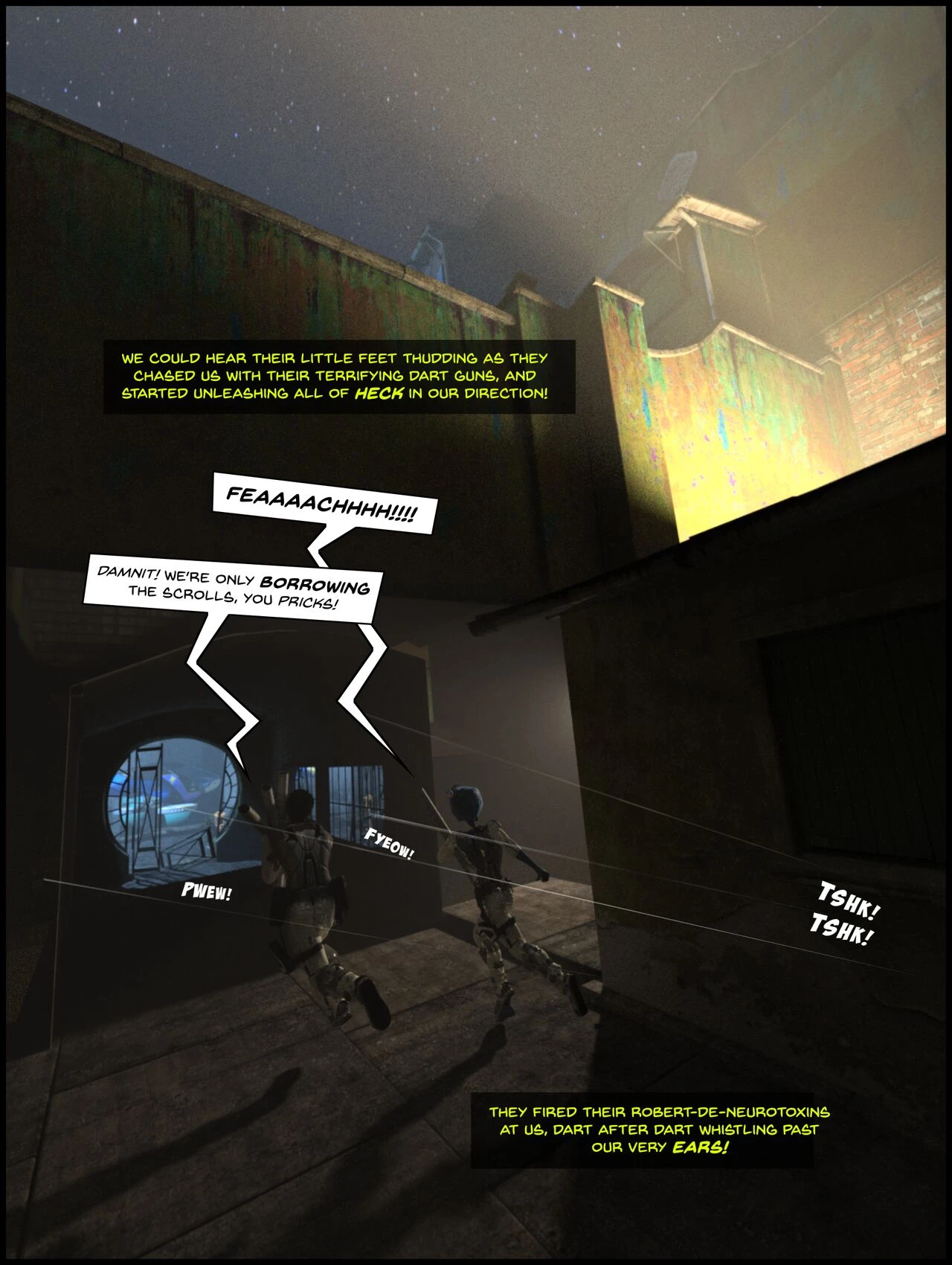 The Adventures of Madiy and Crash 2 - The Toxic Stone Darts of the Hoodlum Minikins porn comic picture 3