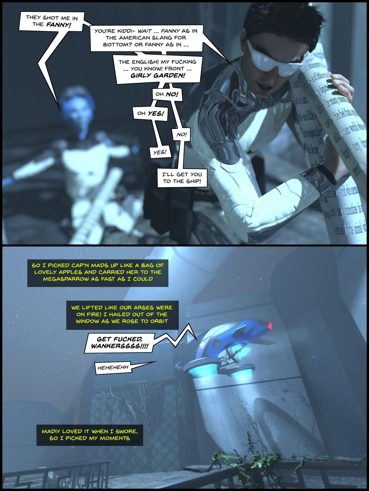 The Adventures of Madiy and Crash 2 - The Toxic Stone Darts of the Hoodlum Minikins porn comic picture 5