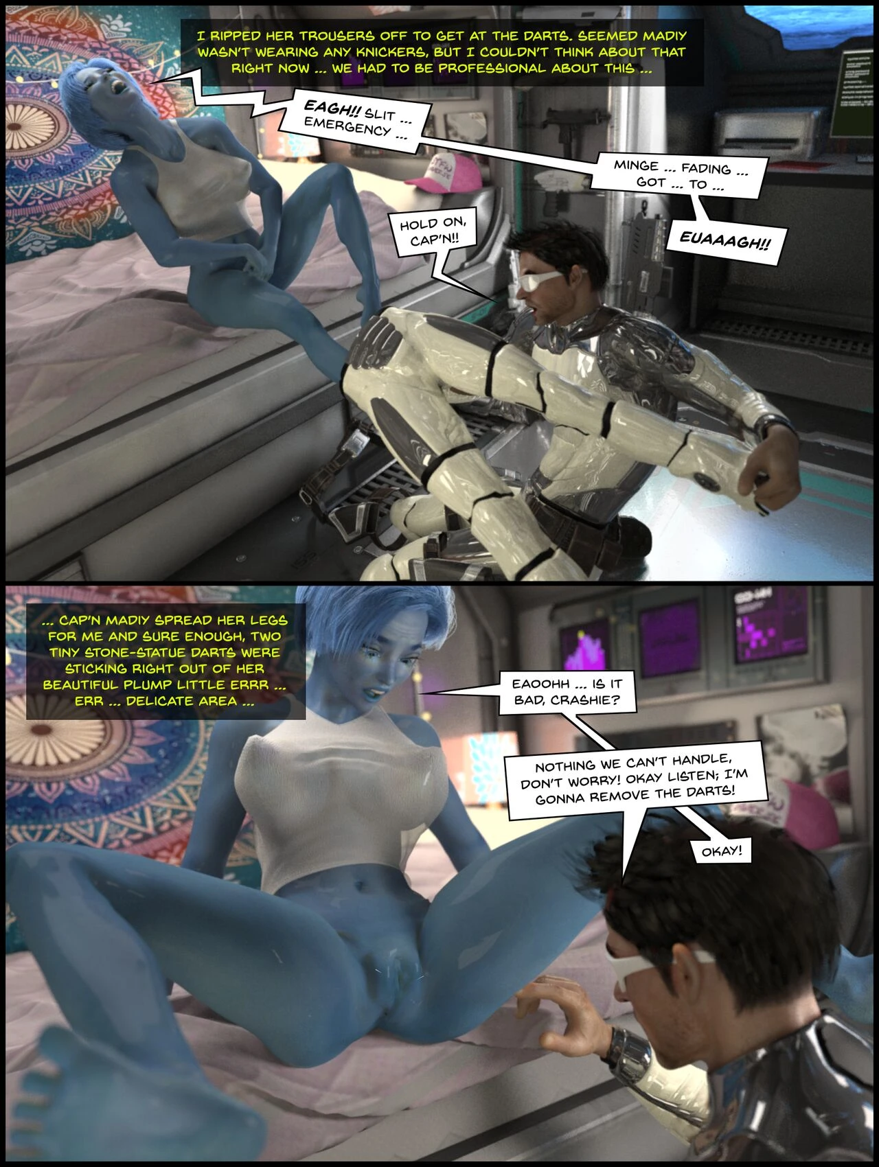 The Adventures of Madiy and Crash 2 - The Toxic Stone Darts of the Hoodlum Minikins porn comic picture 7