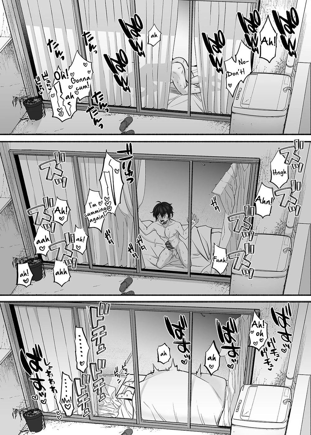 The Apartment in which the Ghost of Sodomy Lives | Danshoku Rei no Sumu Apart ~Nonke no Ore ga Mienai Nanika o Hamerarete Mesuiki nanka Suru Wakenai~ porn comic picture 49