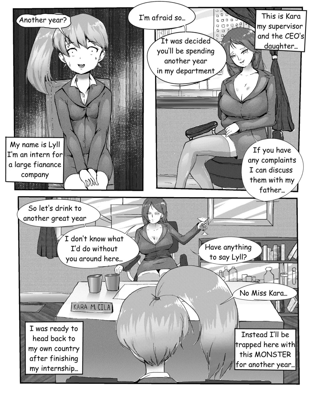 The Bigger the Boss porn comic picture 1