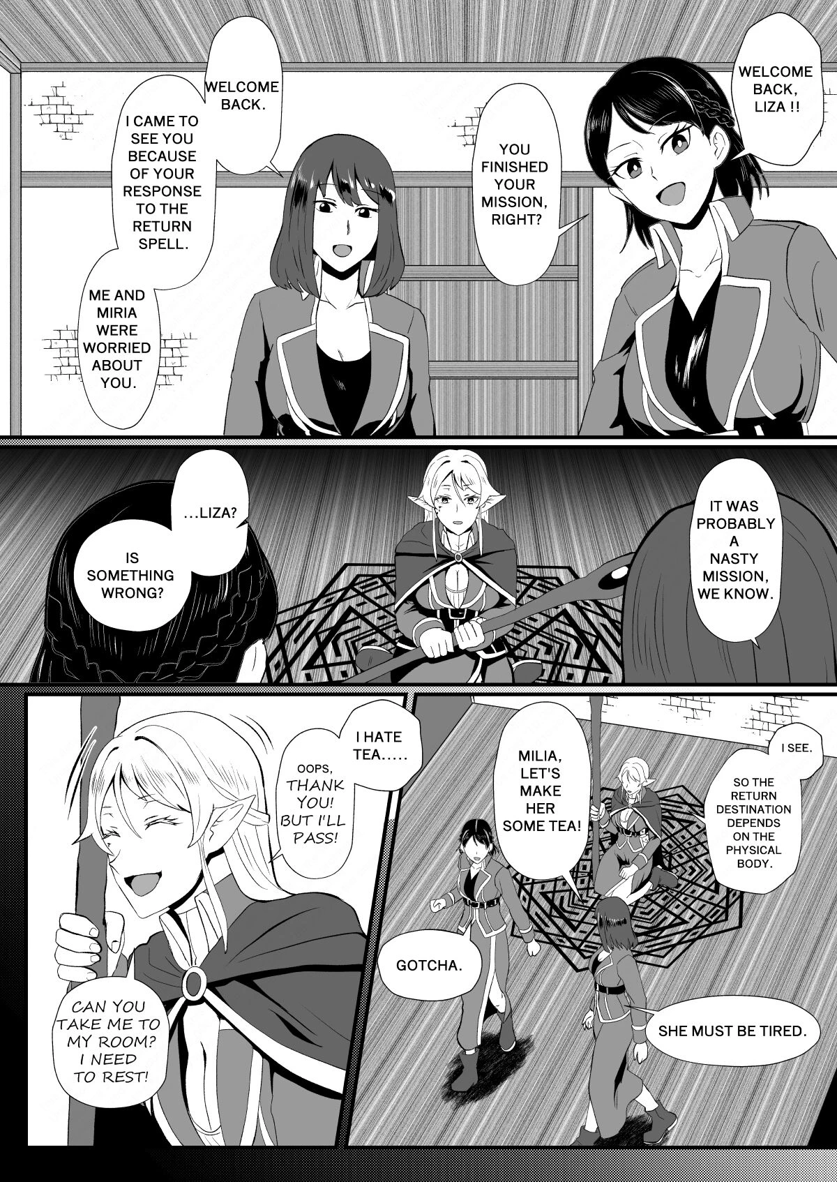 THE BODYSWAPPING TRAP ~LIZA THE WIZARD ELF IS BACK~ |Irekawari no Wana ~Elf Majutsushi Liza no Kikan~ porn comic picture 11
