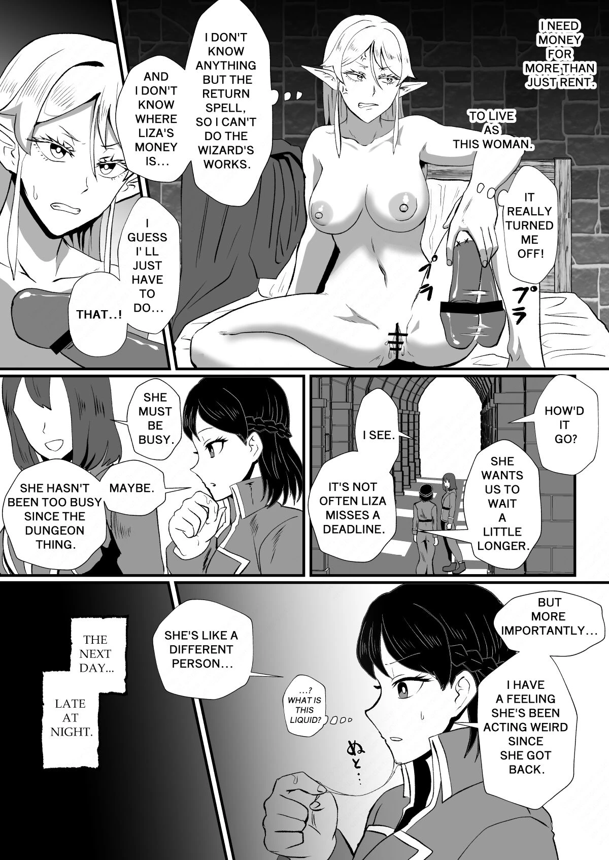 THE BODYSWAPPING TRAP ~LIZA THE WIZARD ELF IS BACK~ |Irekawari no Wana ~Elf Majutsushi Liza no Kikan~ porn comic picture 18