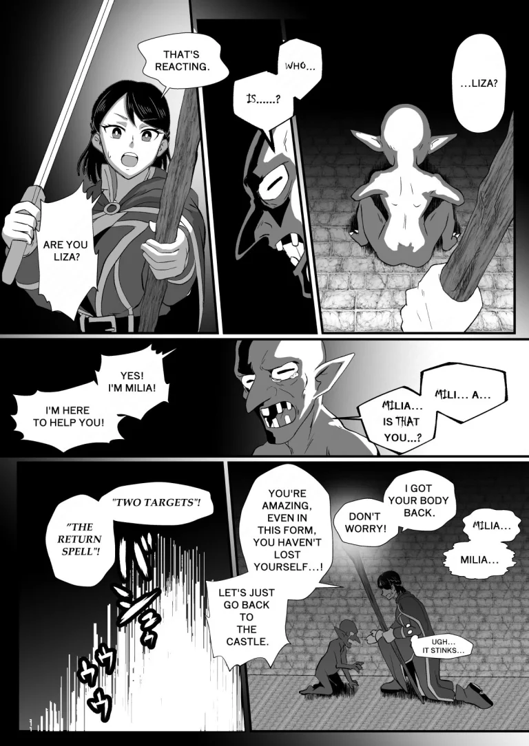 THE BODYSWAPPING TRAP ~LIZA THE WIZARD ELF IS BACK~ |Irekawari no Wana ~Elf Majutsushi Liza no Kikan~ porn comic picture 33