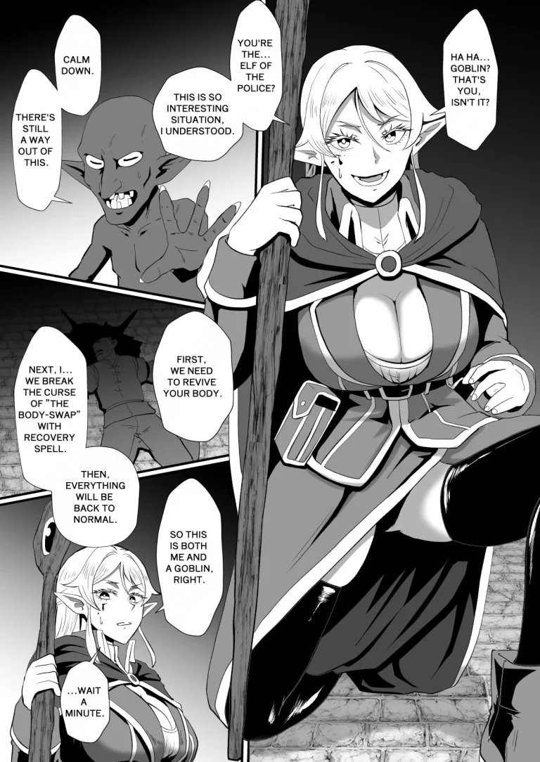 THE BODYSWAPPING TRAP ~LIZA THE WIZARD ELF IS BACK~ |Irekawari no Wana ~Elf Majutsushi Liza no Kikan~ porn comic picture 8