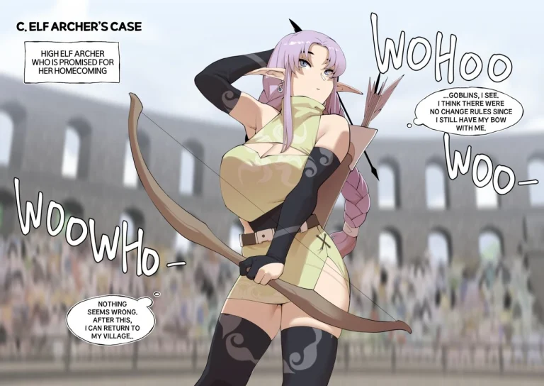 The Case of an Elf Defeated by Goblins porn comic picture 19