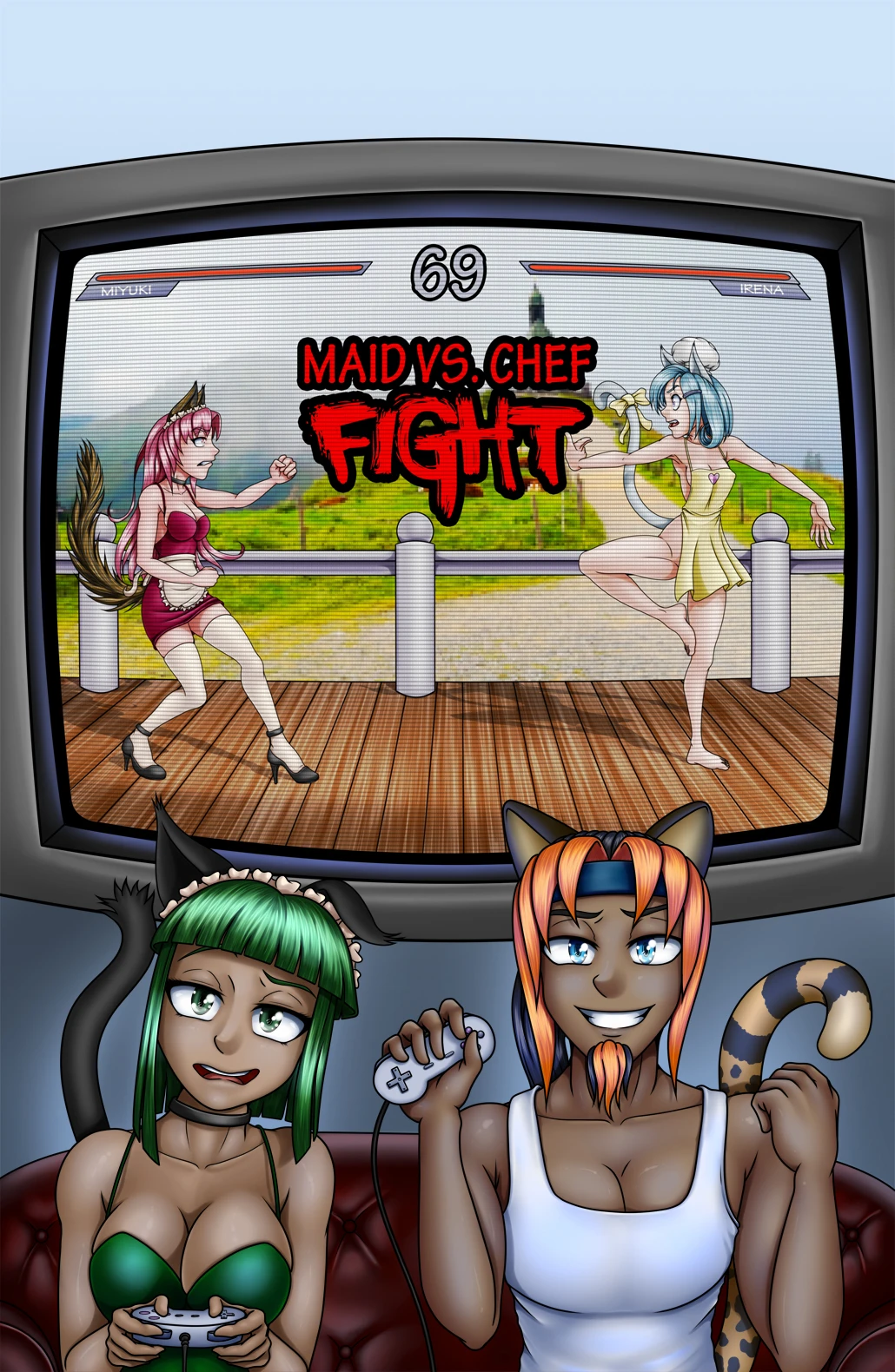 The Cat House 6: Maid vs Chef Fight porn comic picture 2