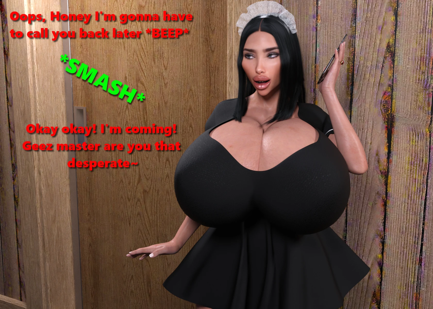 The caterpillar and the maid porn comic picture 3