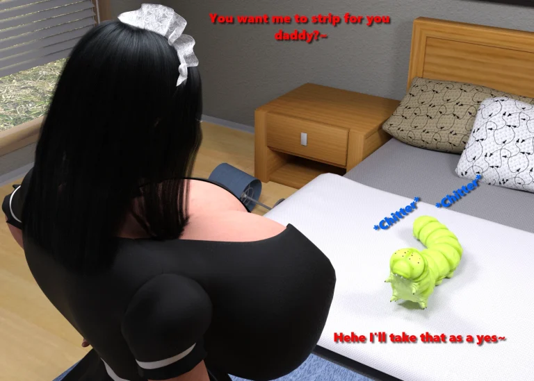 The caterpillar and the maid porn comic picture 5