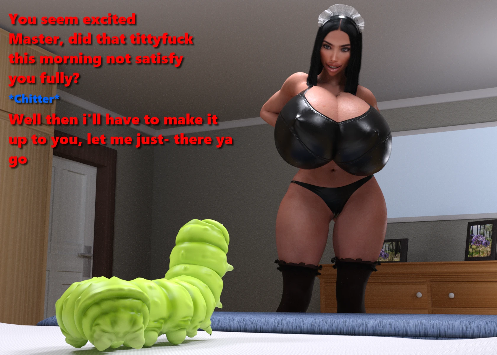 The caterpillar and the maid porn comic picture 6
