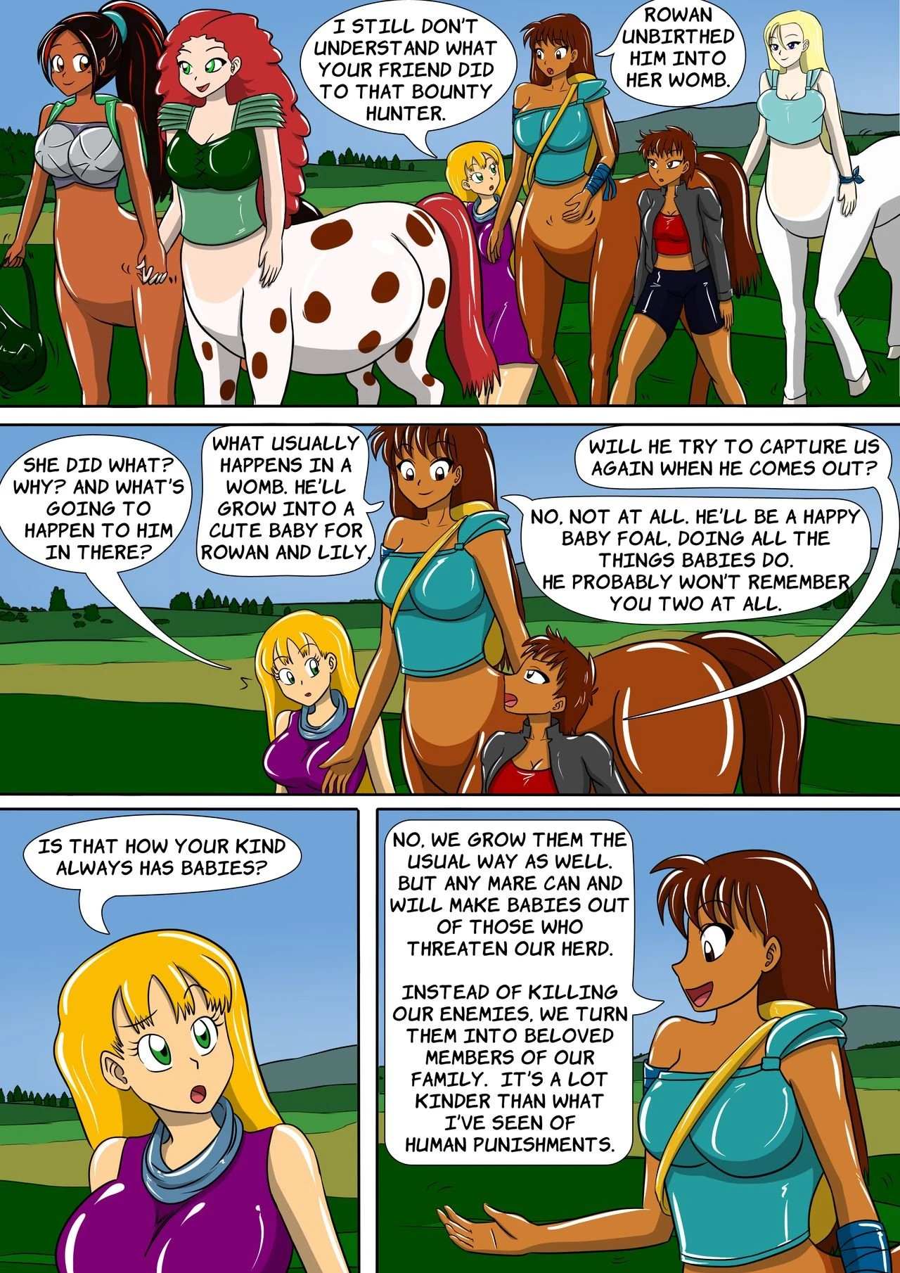 The Centaur's Protective Womb porn comic picture 11