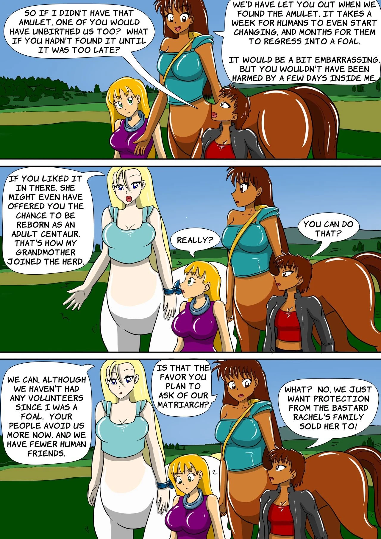 The Centaur's Protective Womb porn comic picture 12