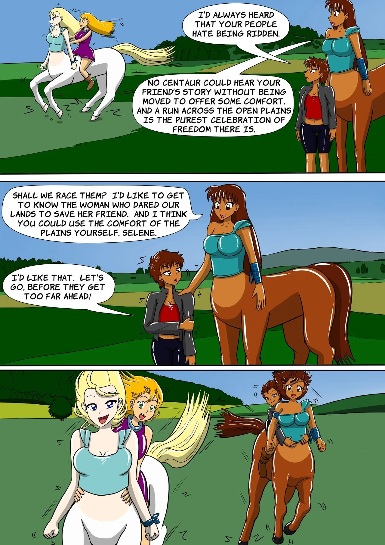 The Centaur's Protective Womb porn comic picture 14