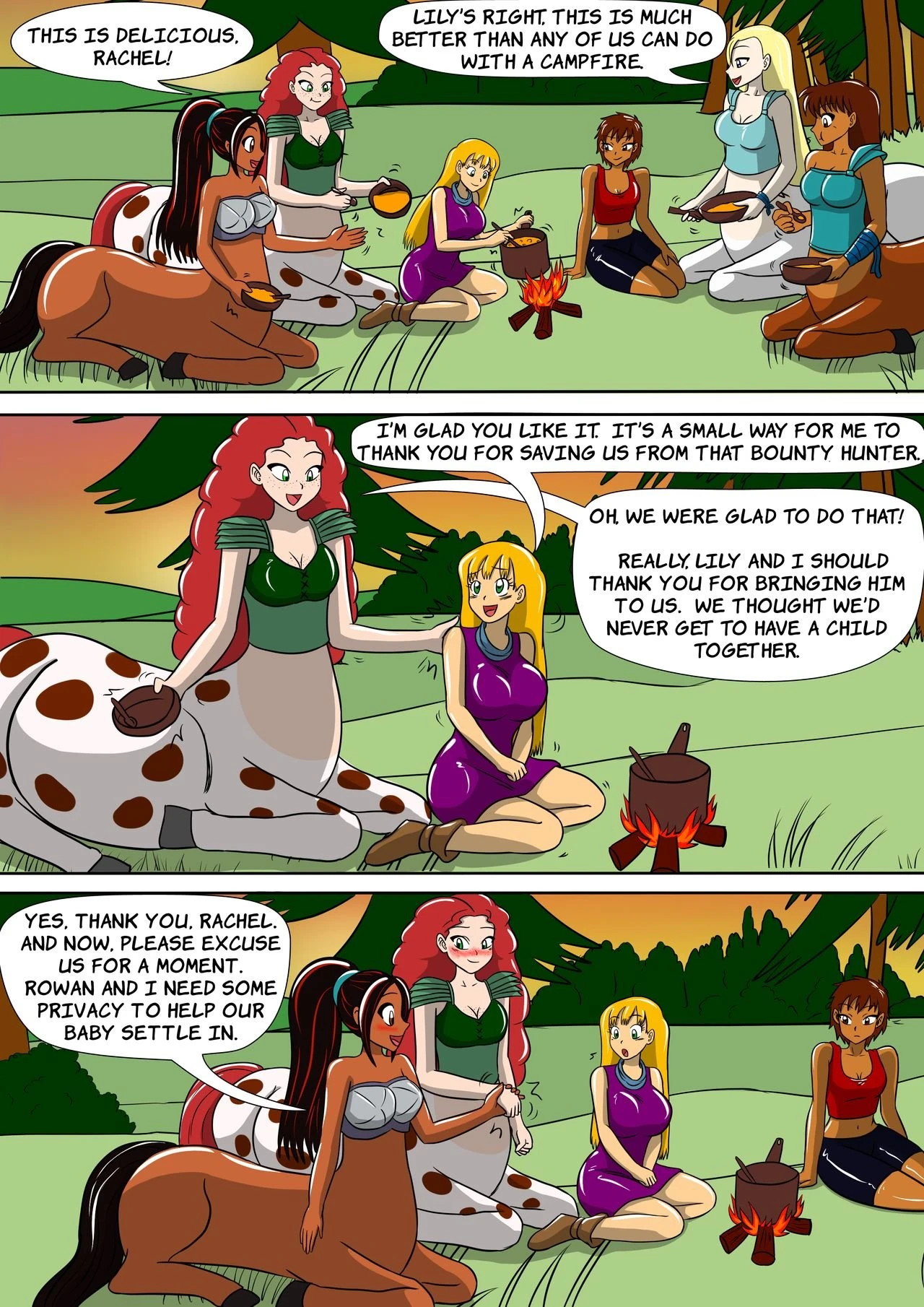 The Centaur's Protective Womb porn comic picture 15