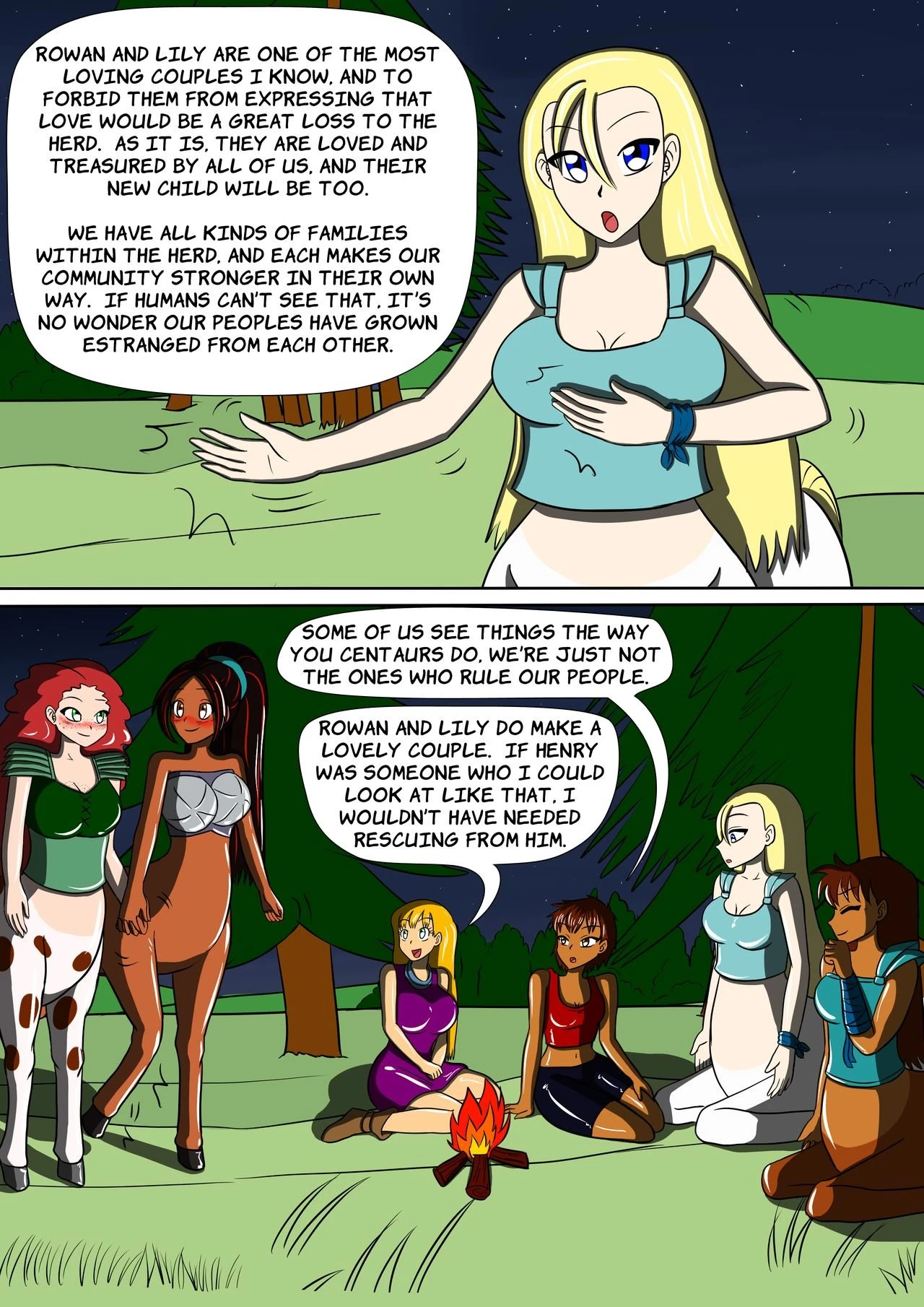 The Centaur's Protective Womb porn comic picture 17