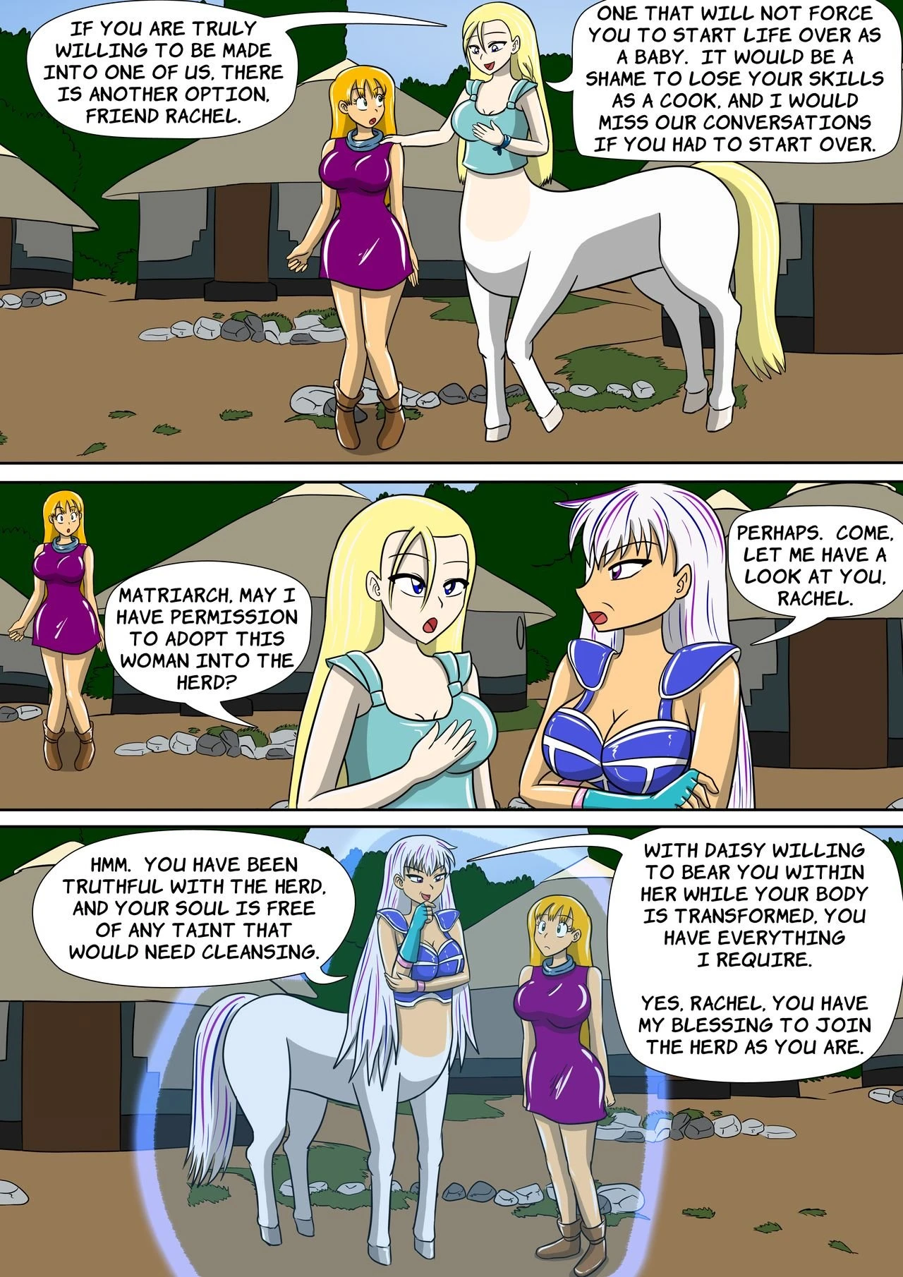 The Centaur's Protective Womb porn comic picture 24