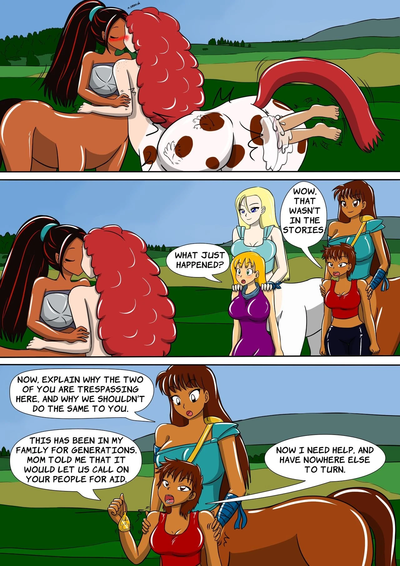 The Centaur's Protective Womb porn comic picture 9