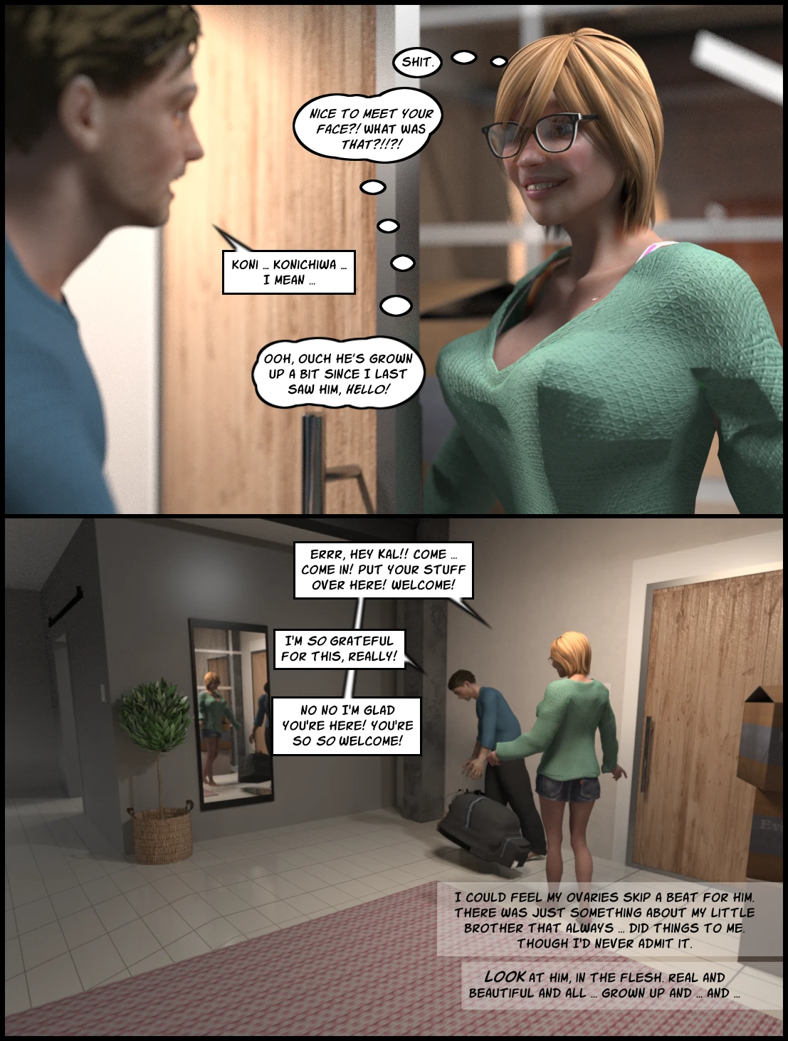 The Deliciously Awkward Family Bubble - Day One porn comic picture 11