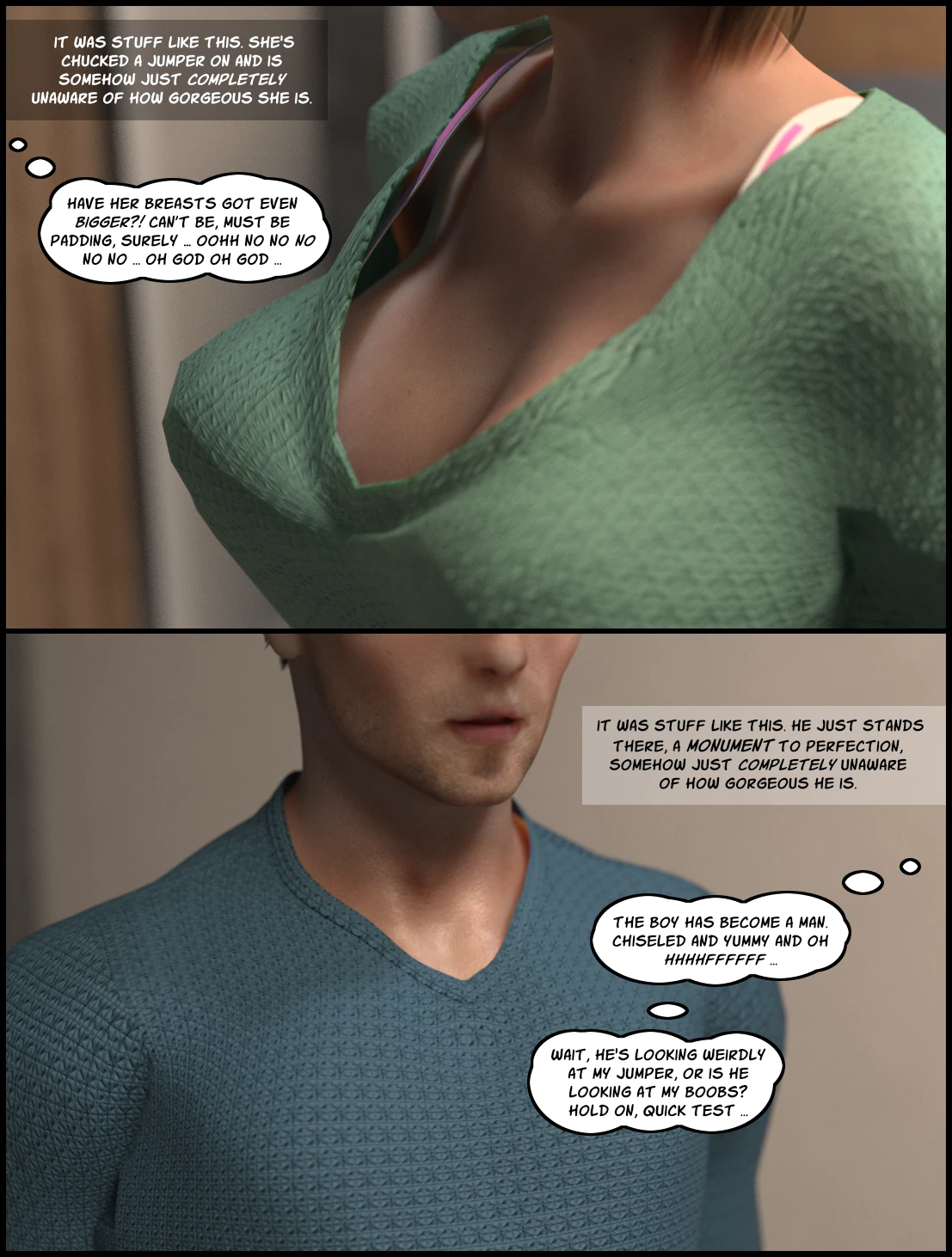 The Deliciously Awkward Family Bubble - Day One porn comic picture 12