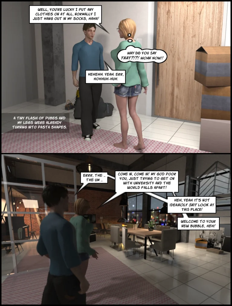 The Deliciously Awkward Family Bubble - Day One porn comic picture 14