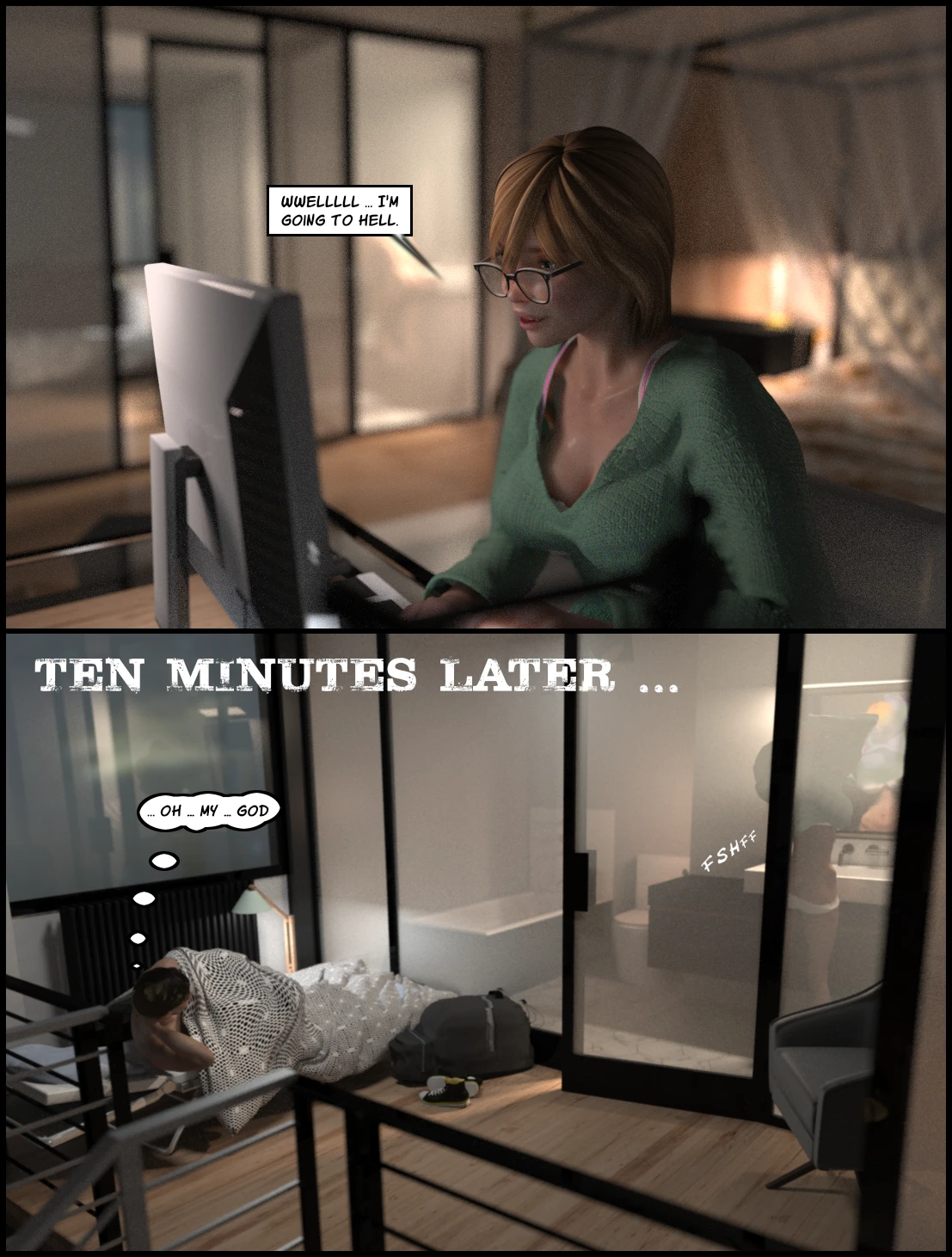 The Deliciously Awkward Family Bubble - Day One porn comic picture 29