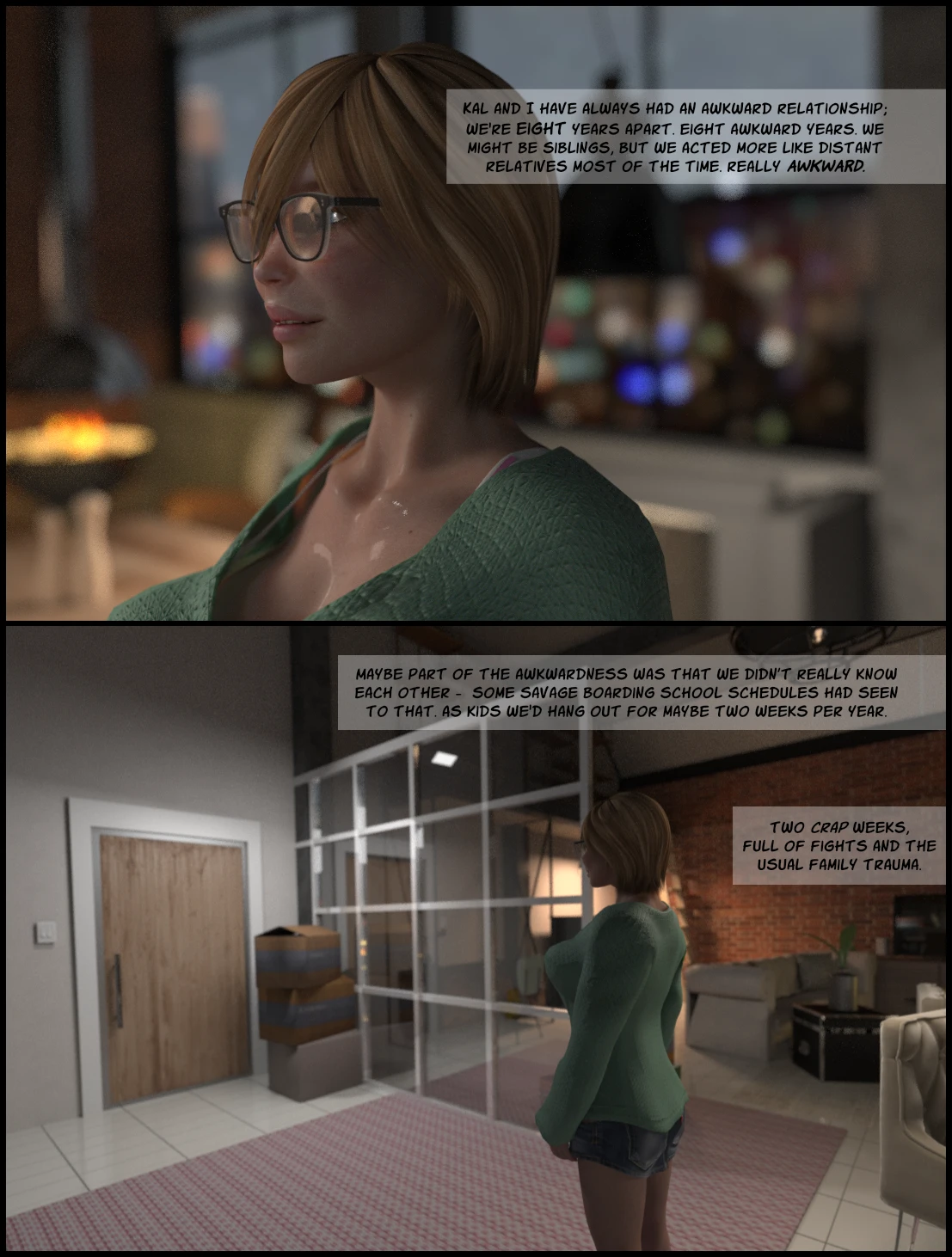 The Deliciously Awkward Family Bubble - Day One porn comic picture 5