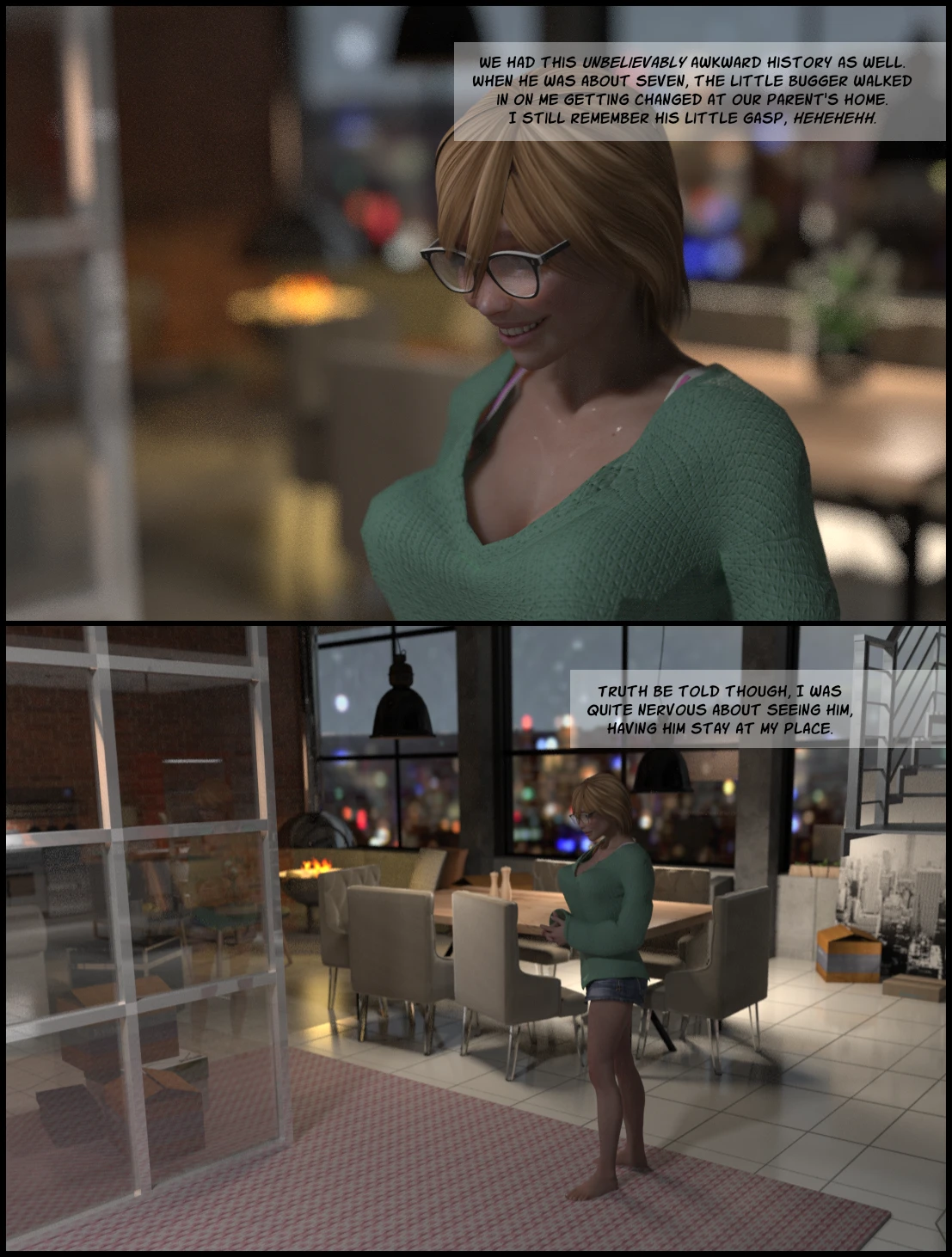 The Deliciously Awkward Family Bubble - Day One porn comic picture 6