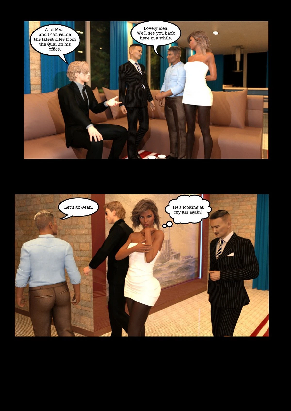 The diplomat's wife porn comic picture 13